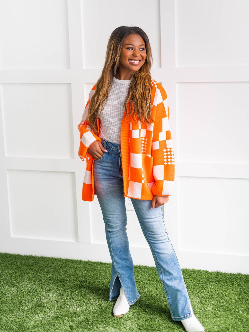 Curvy Pride of the South Knit Cardigan