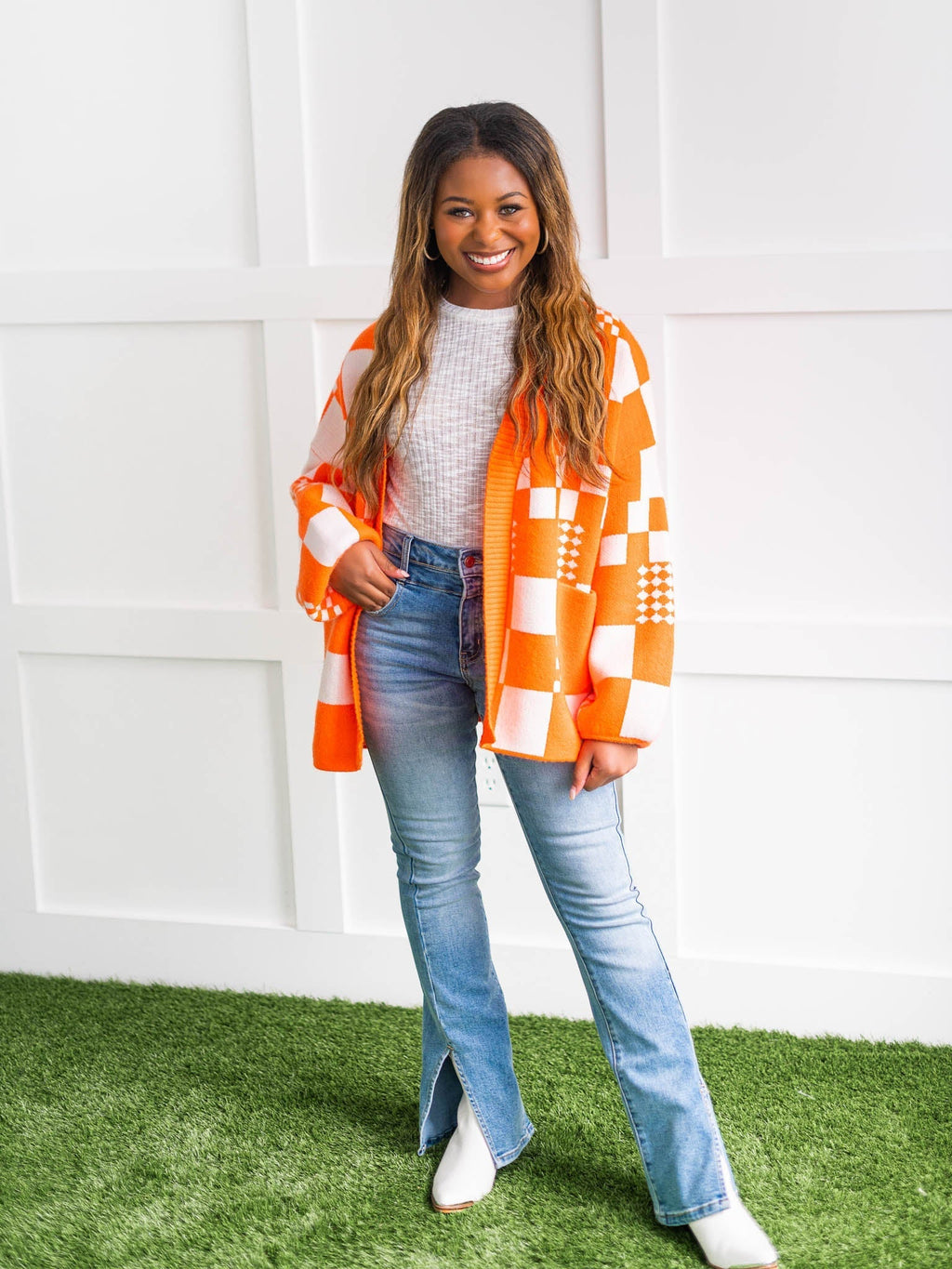 Curvy Pride of the South Knit Cardigan