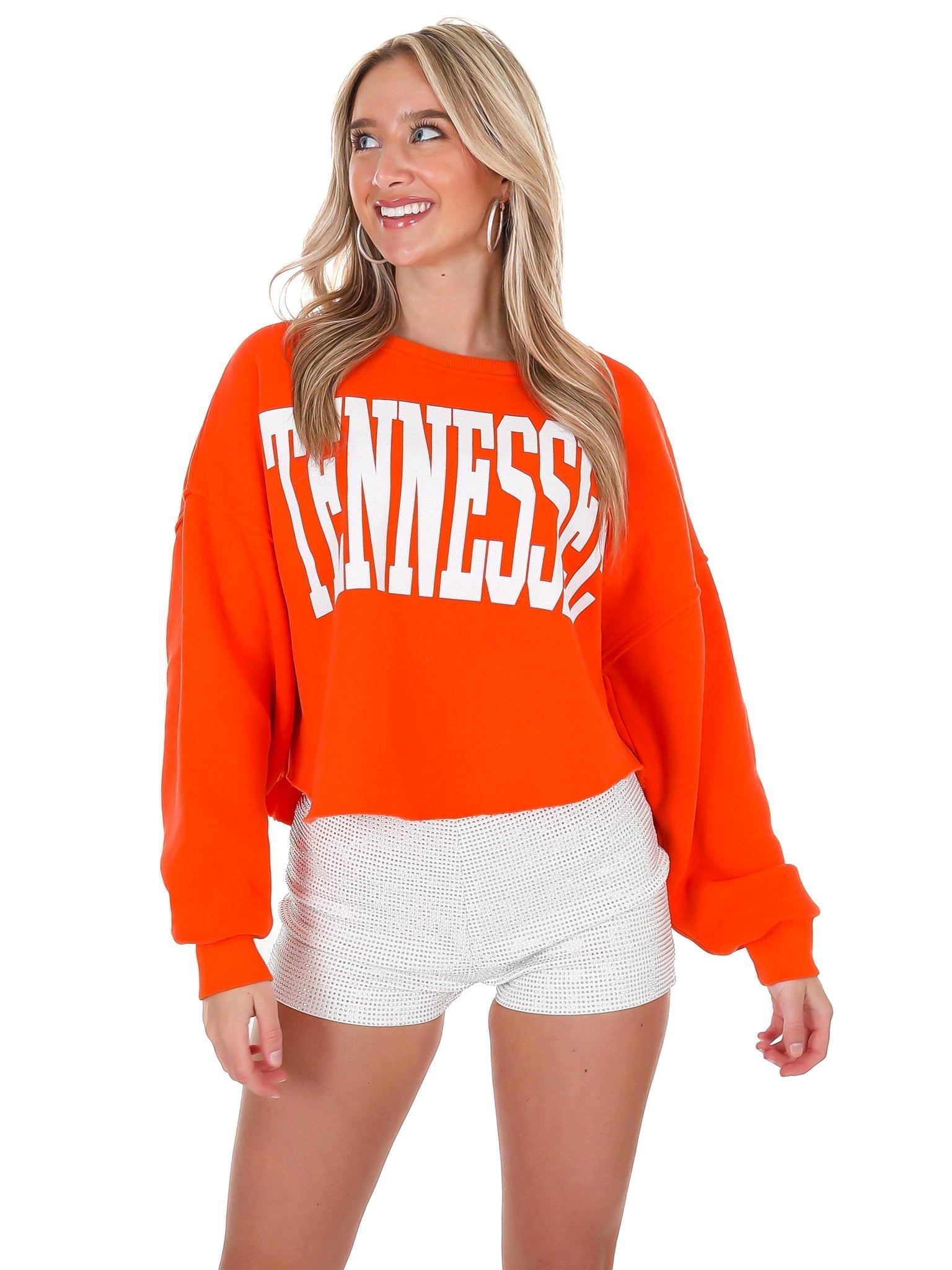 Glitter Tennessee Crop Sweatshirt