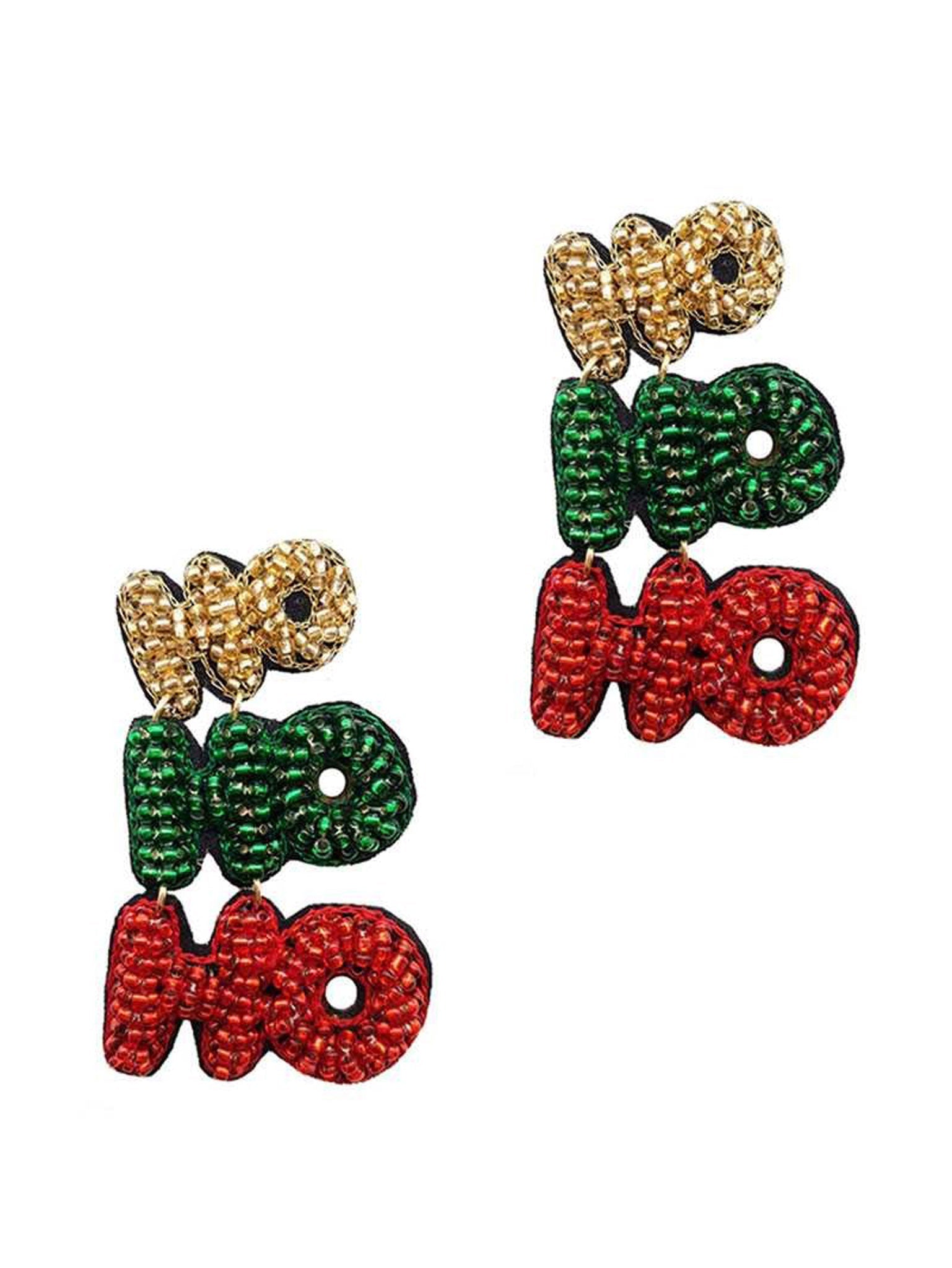 Christmas Seed Bead Earrings