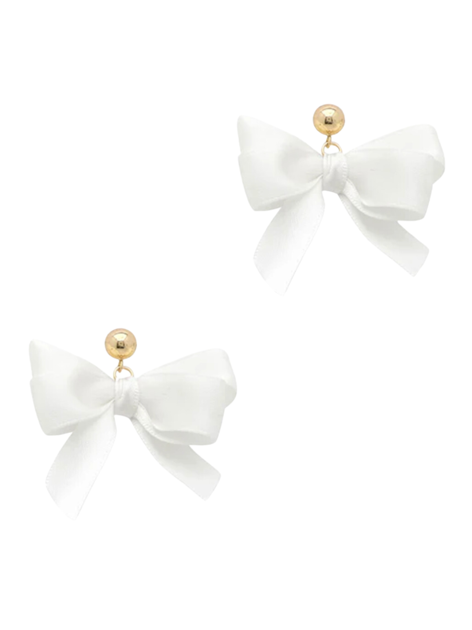 Fabric Bow Earring