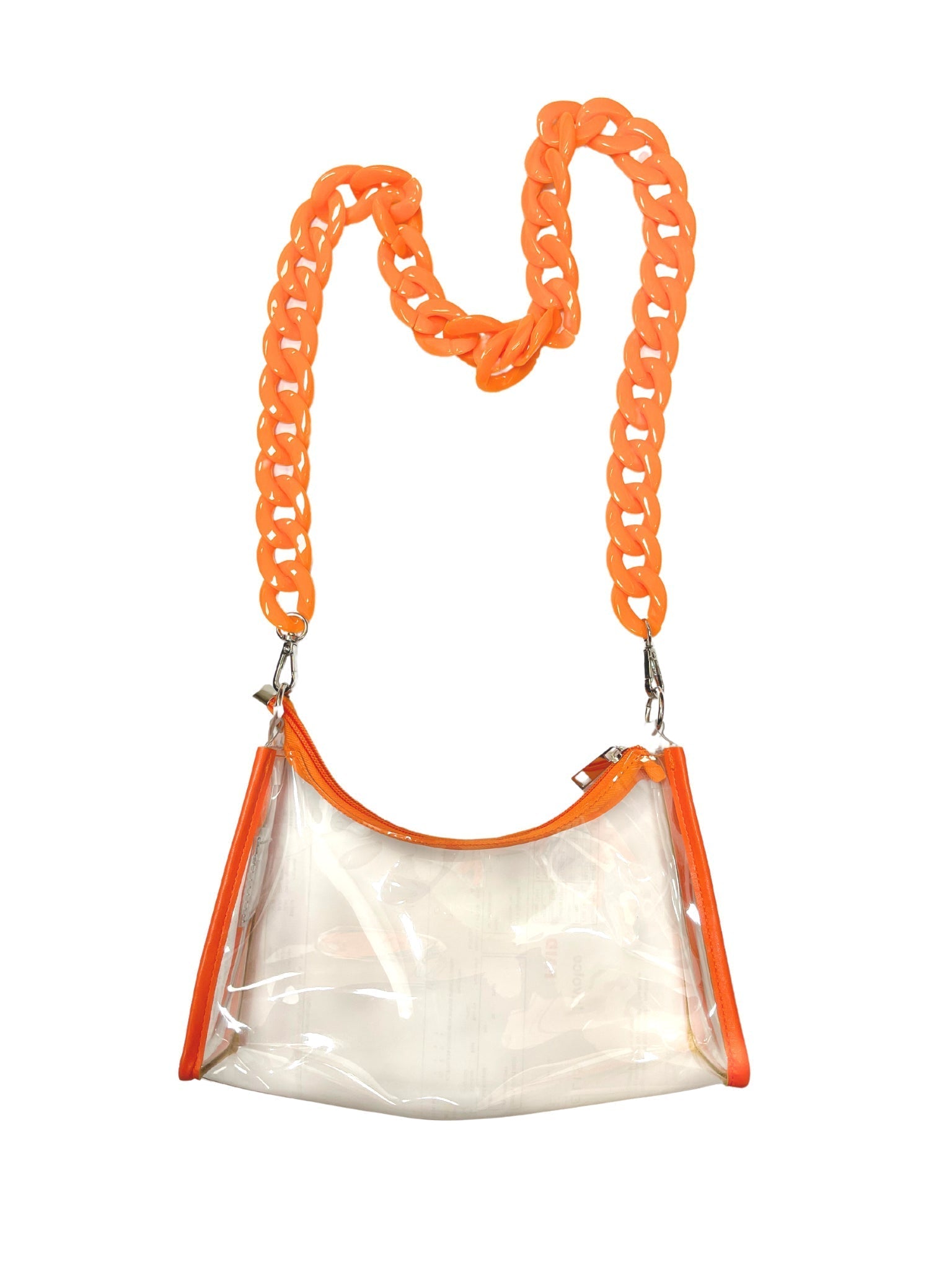 Orange and Clear Gameday Bag