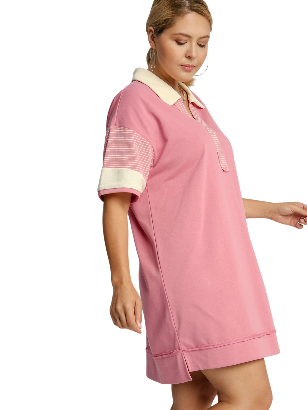 Curvy Close to Me Collared Mini Dress