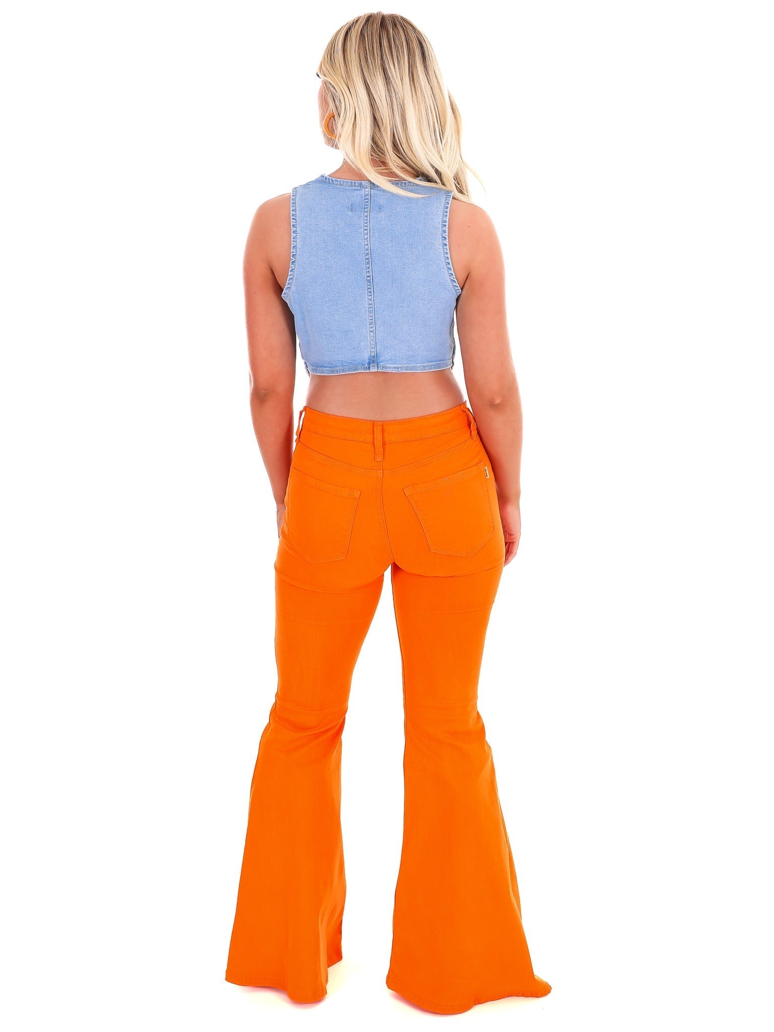 Enjoy the Ride Crop Denim Vest