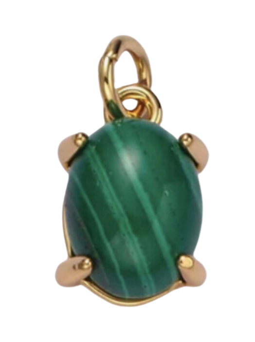 Green Stone Charm