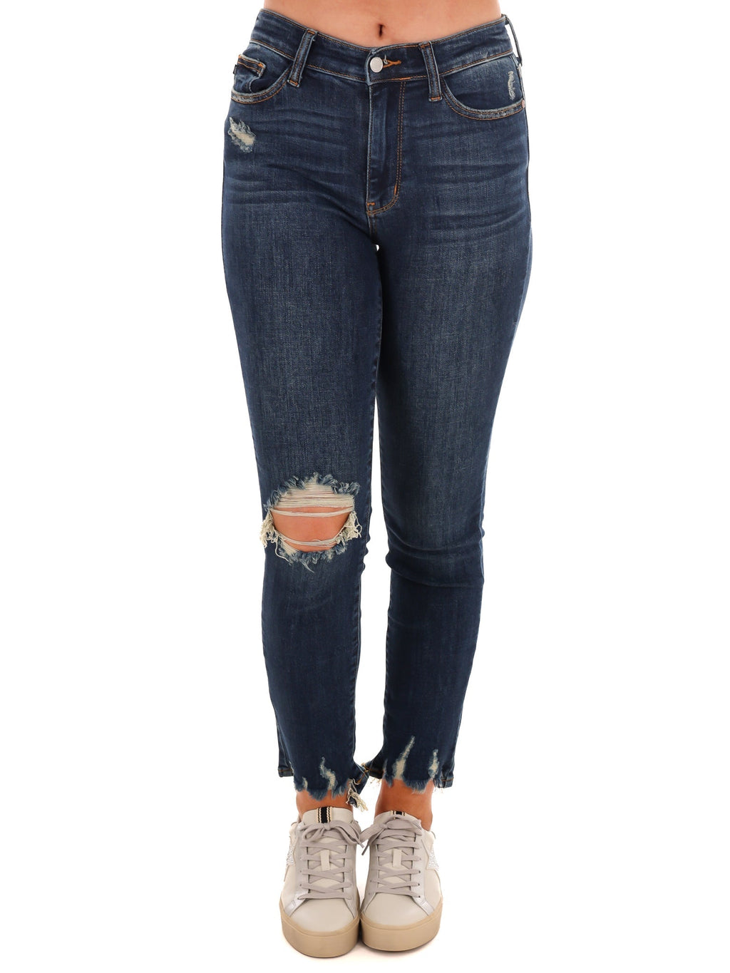 Here to Stay Relaxed Ankle Jeans