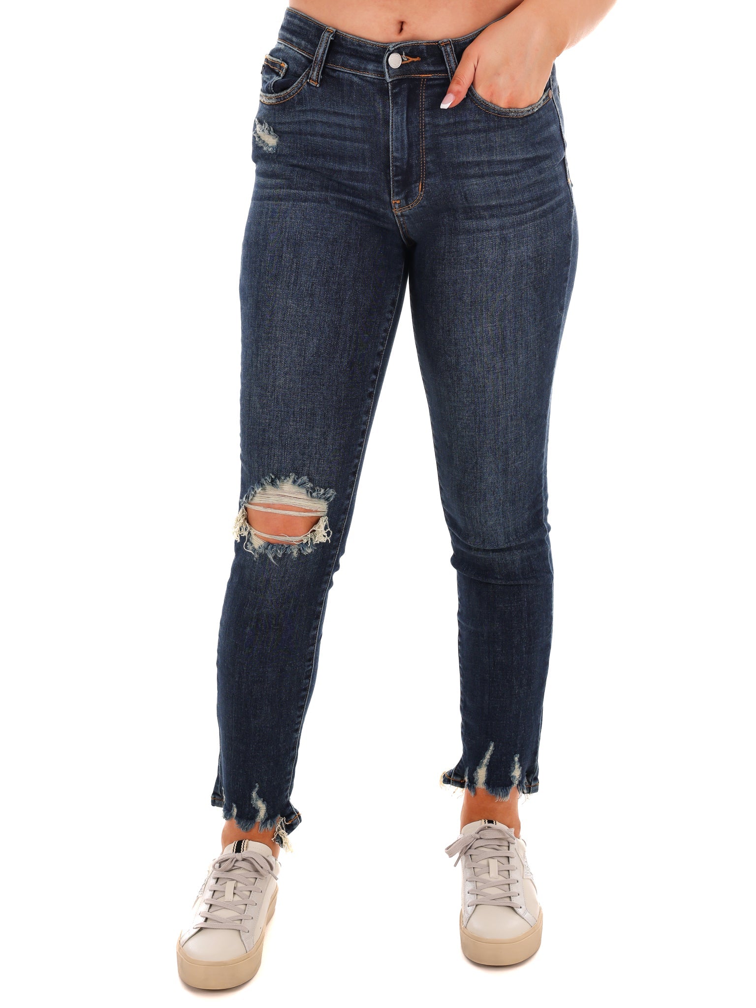 Here to Stay Relaxed Ankle Jeans