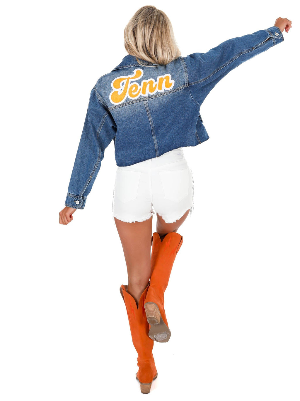 Groovy Tenn Cropped Denim Jacket