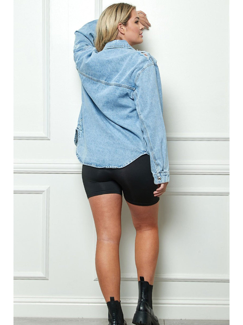 Curvy Never Too Much Denim Jacket