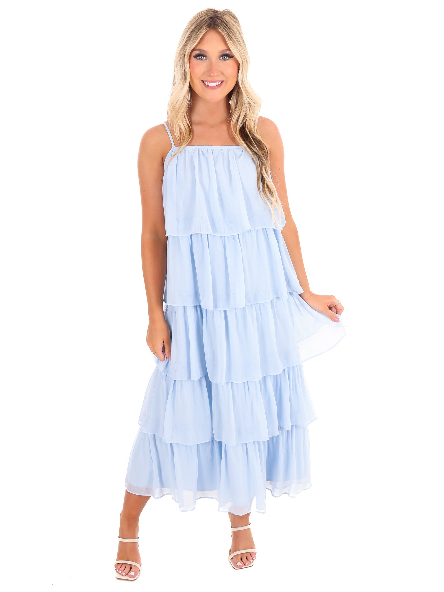 Admire You Tiered Midi Dress