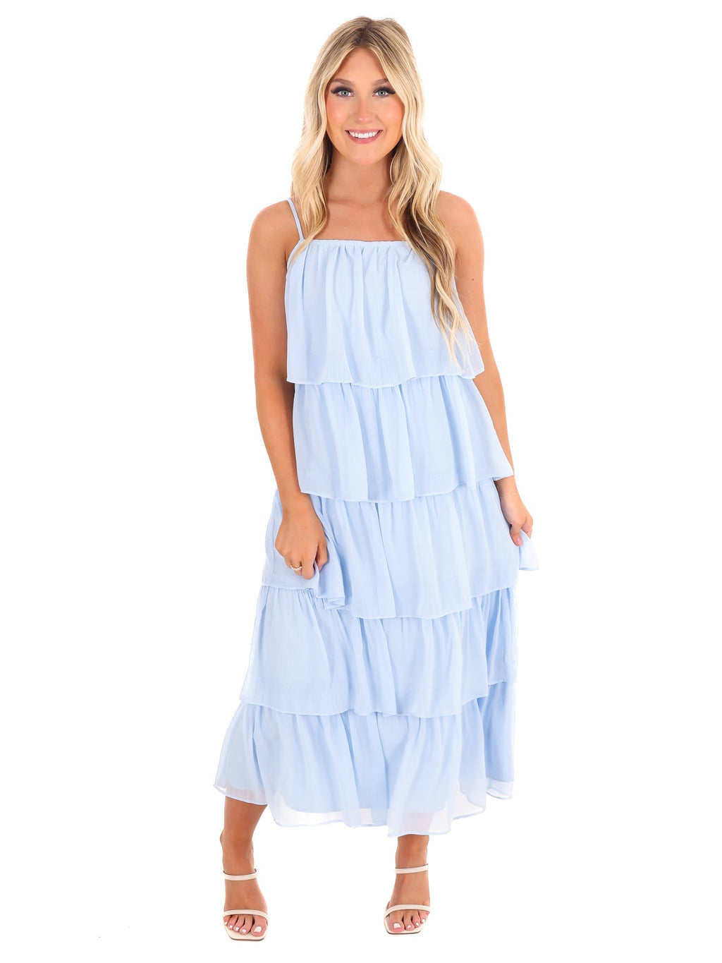 Admire You Tiered Midi Dress