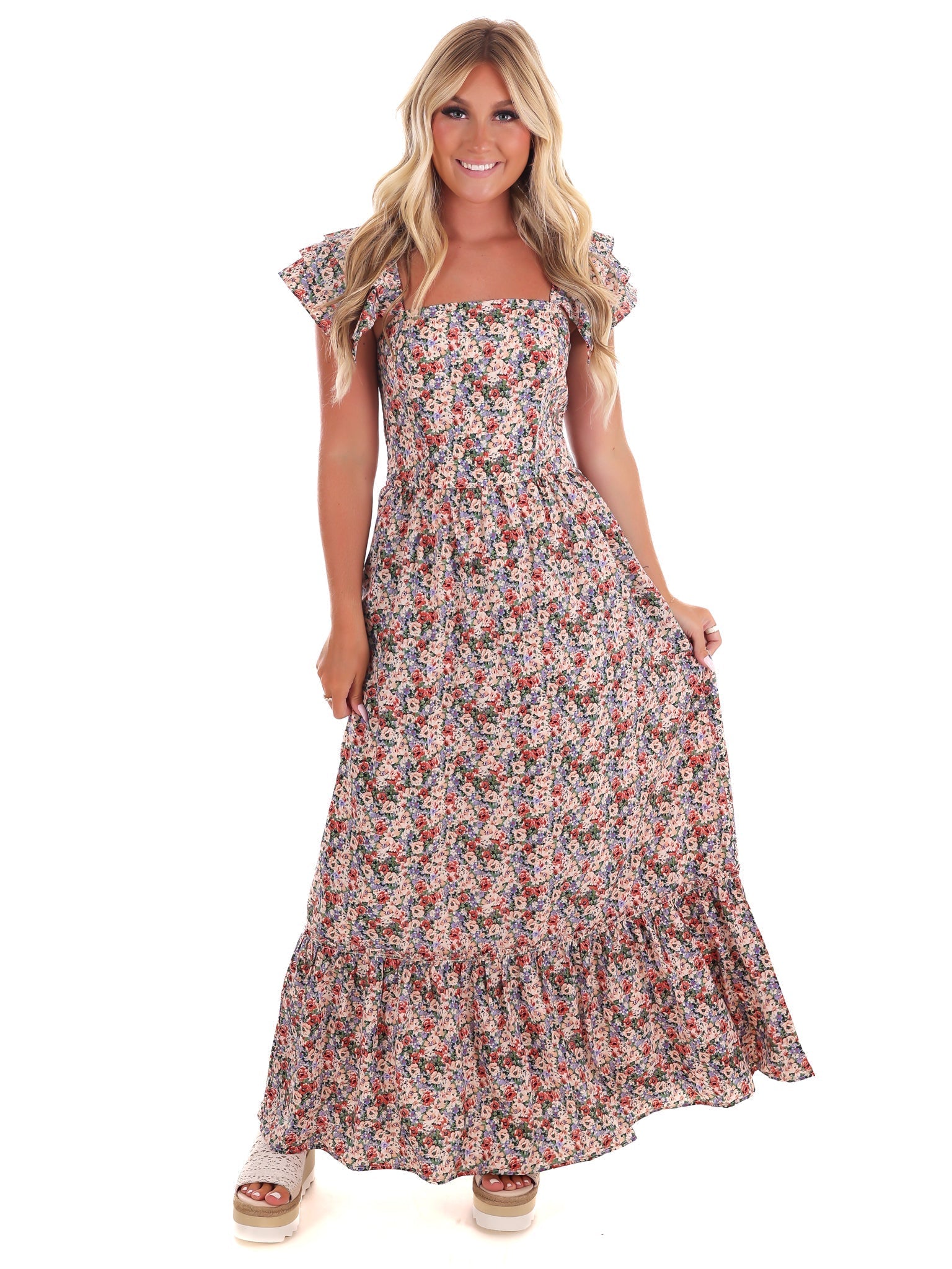 Come Back to Me Floral Maxi Dress