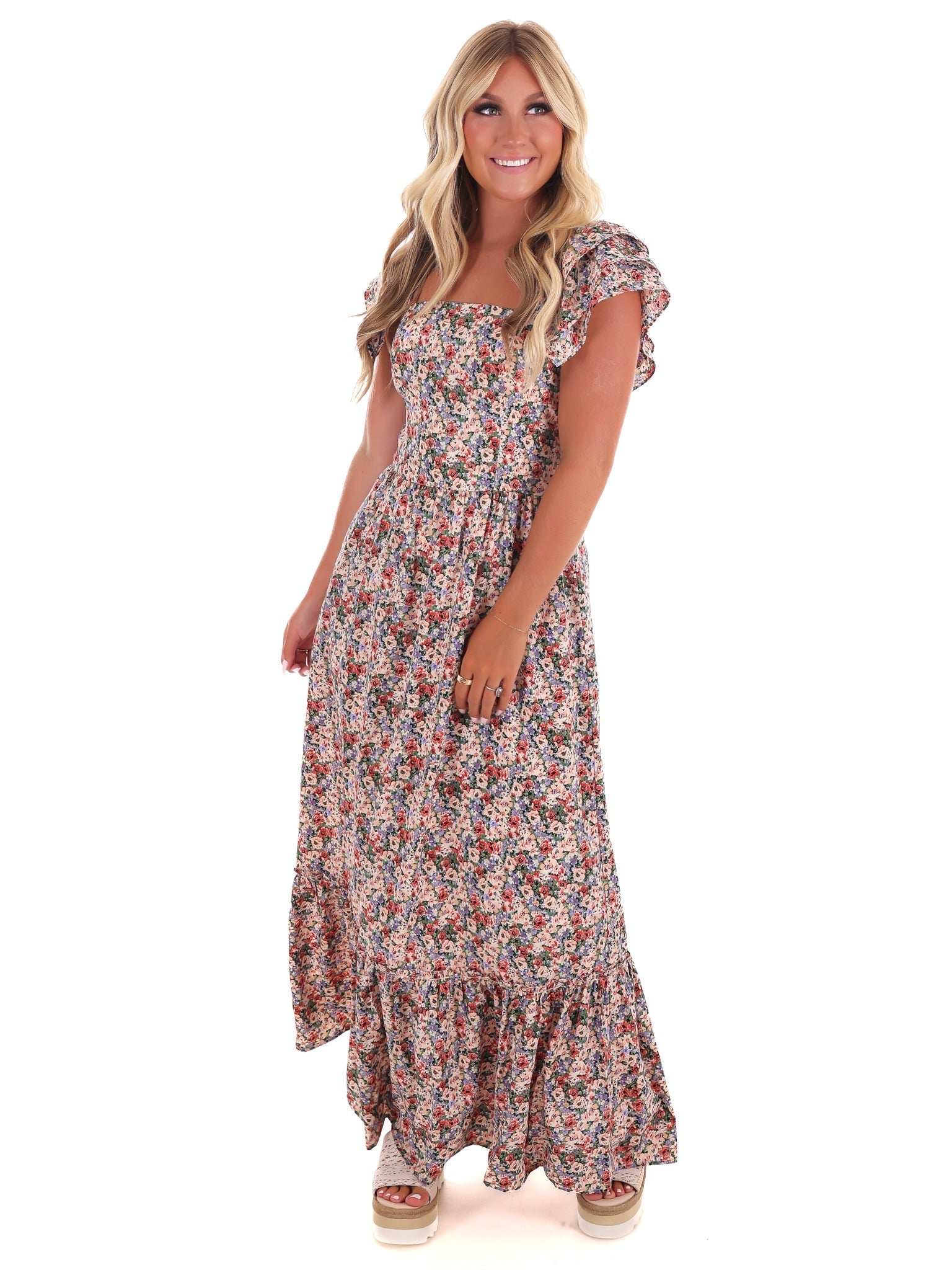 Come Back to Me Floral Maxi Dress