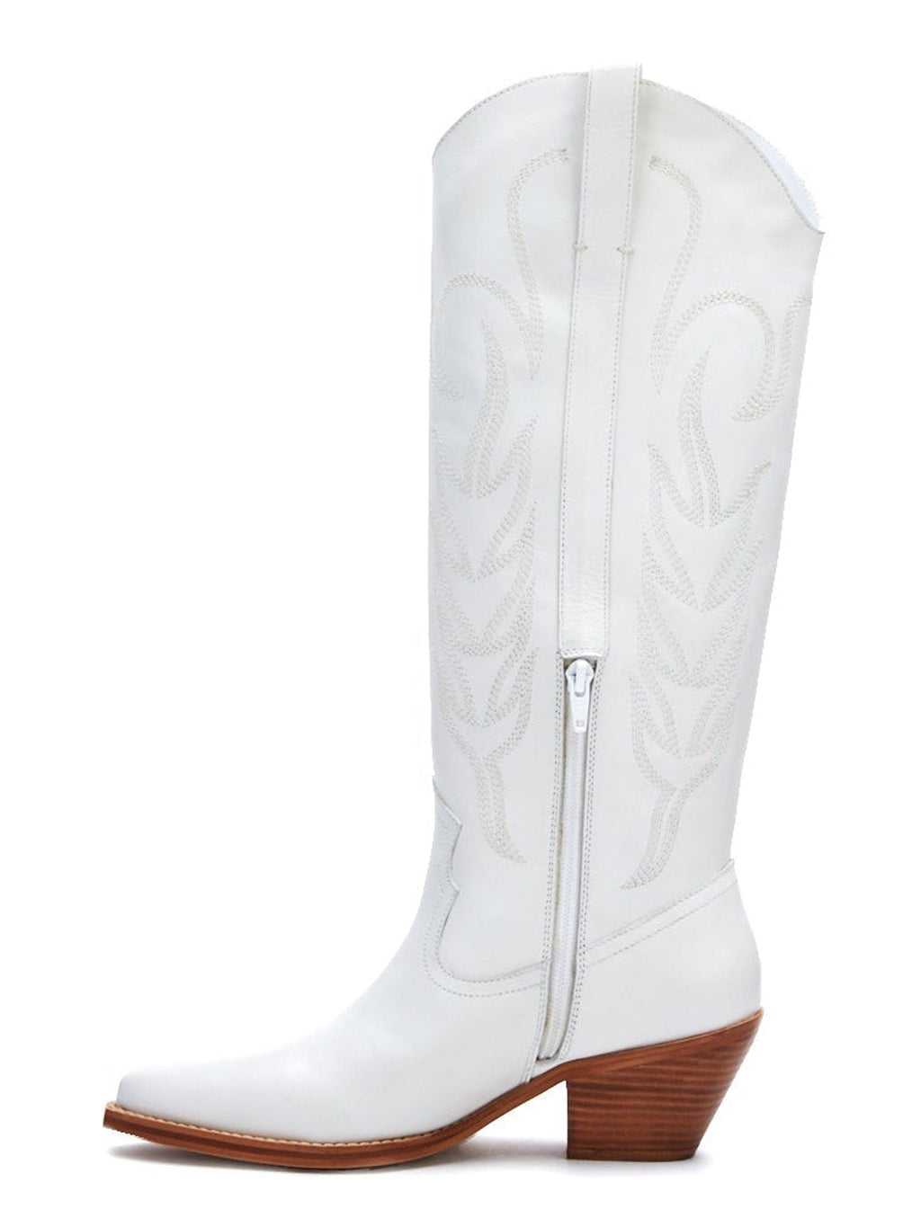 Agency White Western Boots