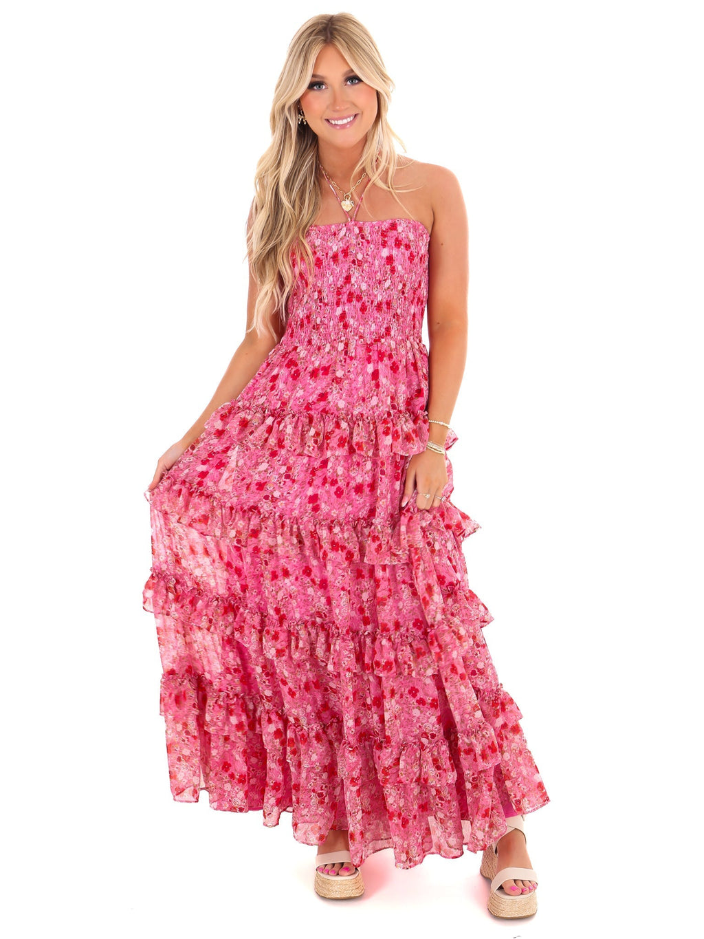 Famous Friends Floral Maxi Dress