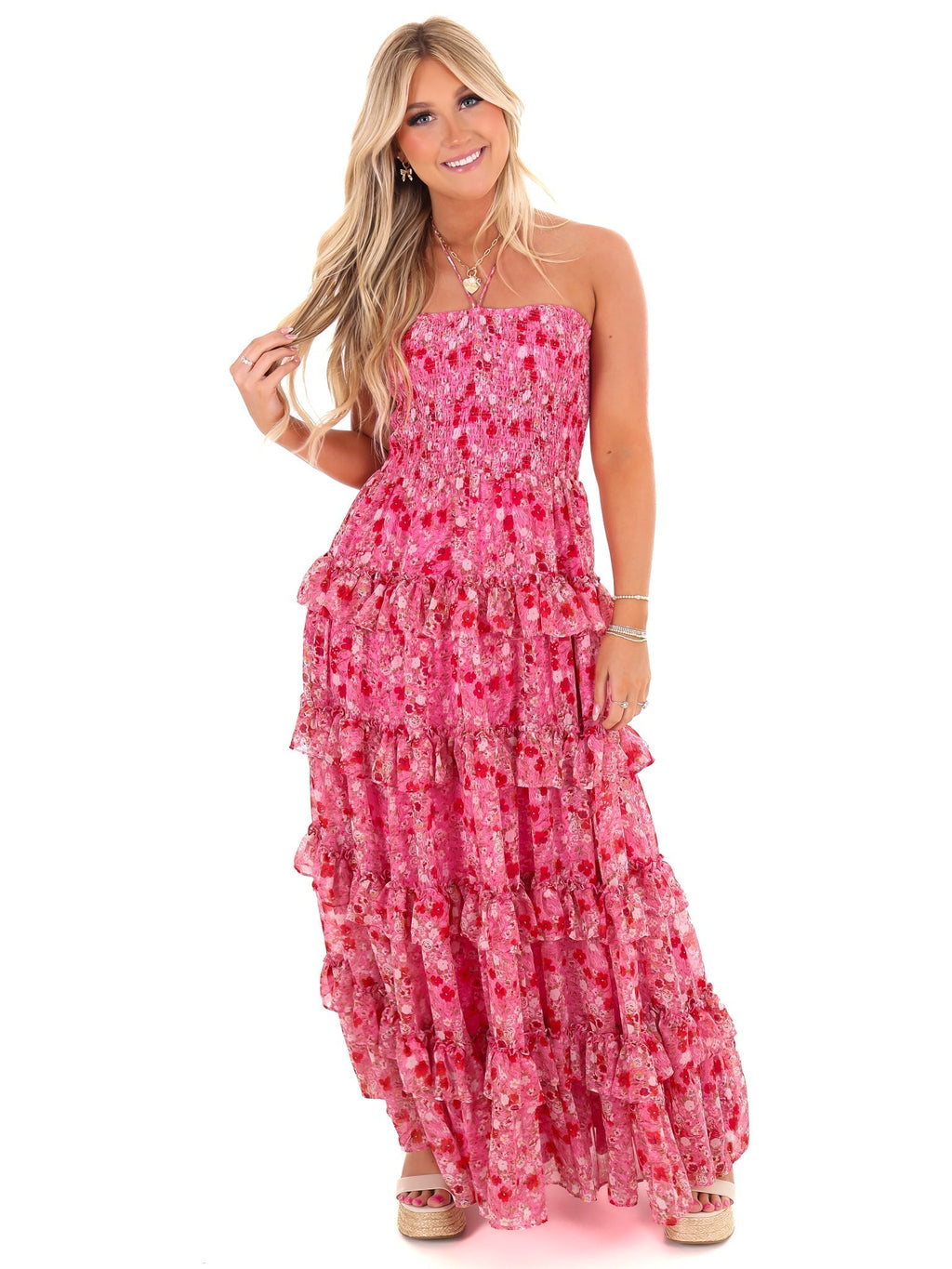 Famous Friends Floral Maxi Dress