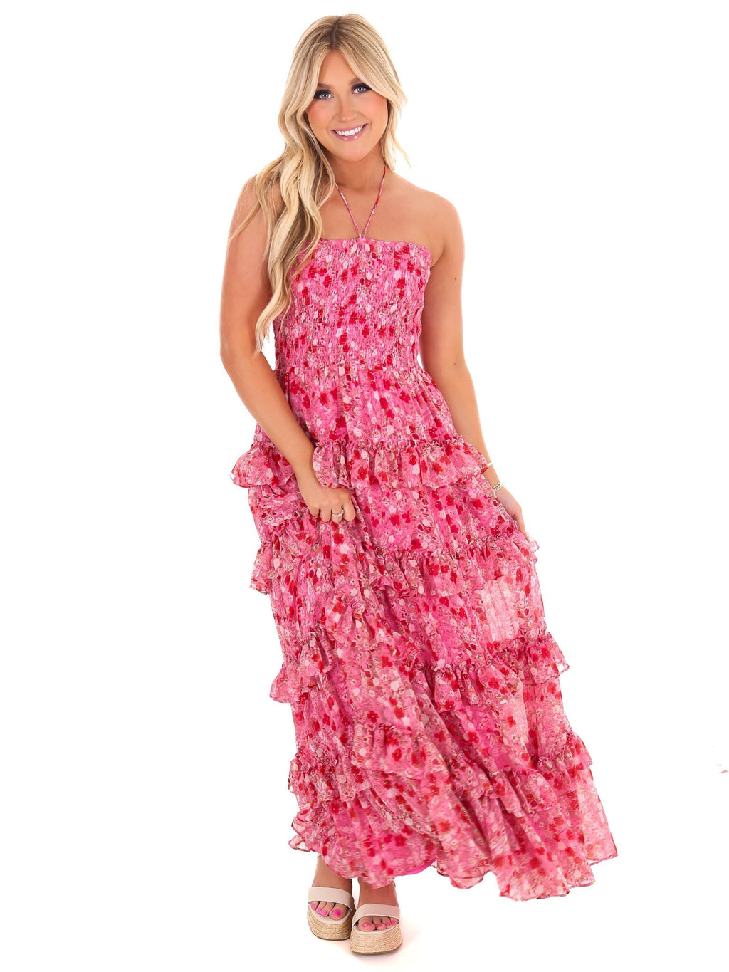 Famous Friends Floral Maxi Dress