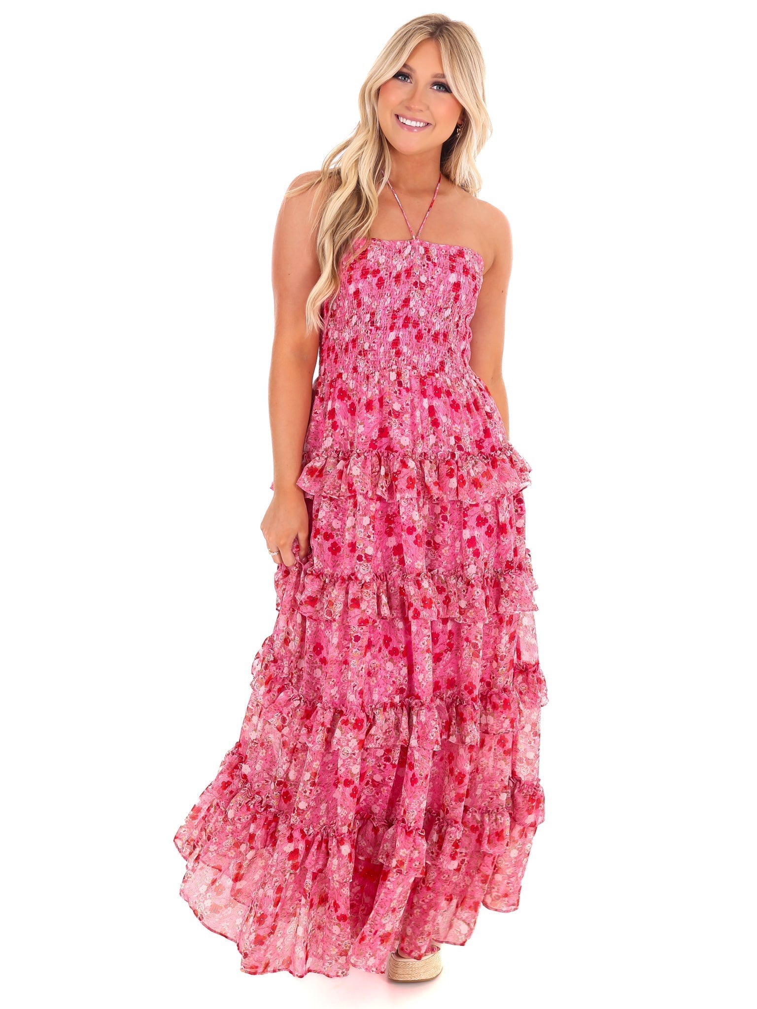 Famous Friends Floral Maxi Dress