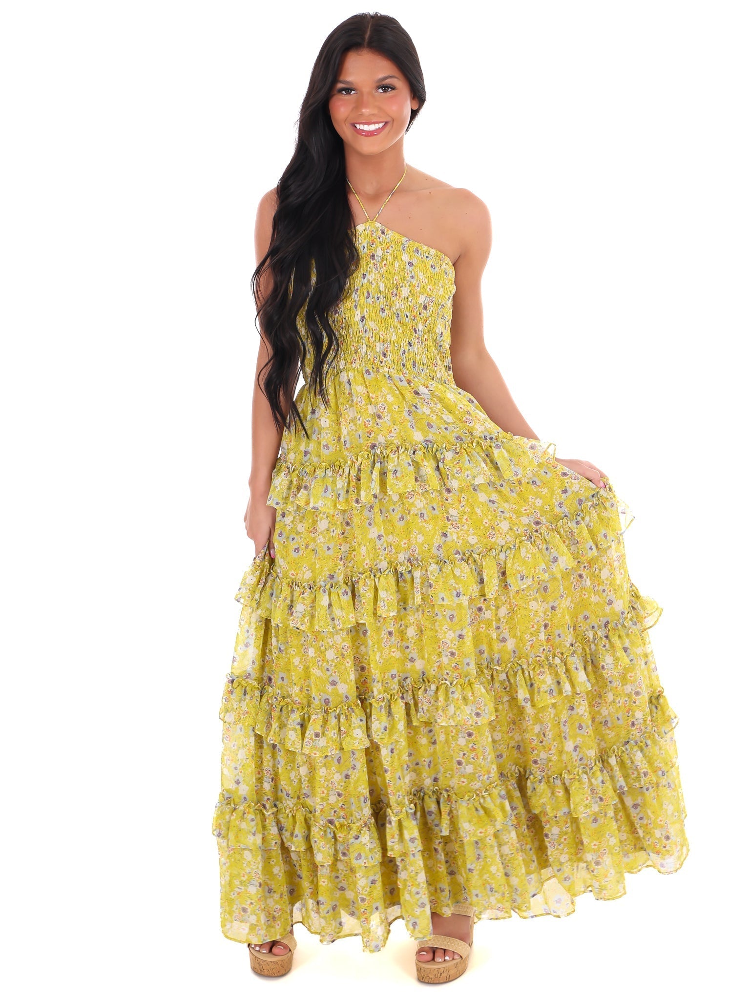 Famous Friends Floral Maxi Dress