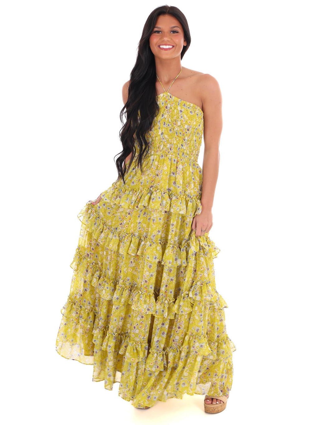 Famous Friends Floral Maxi Dress