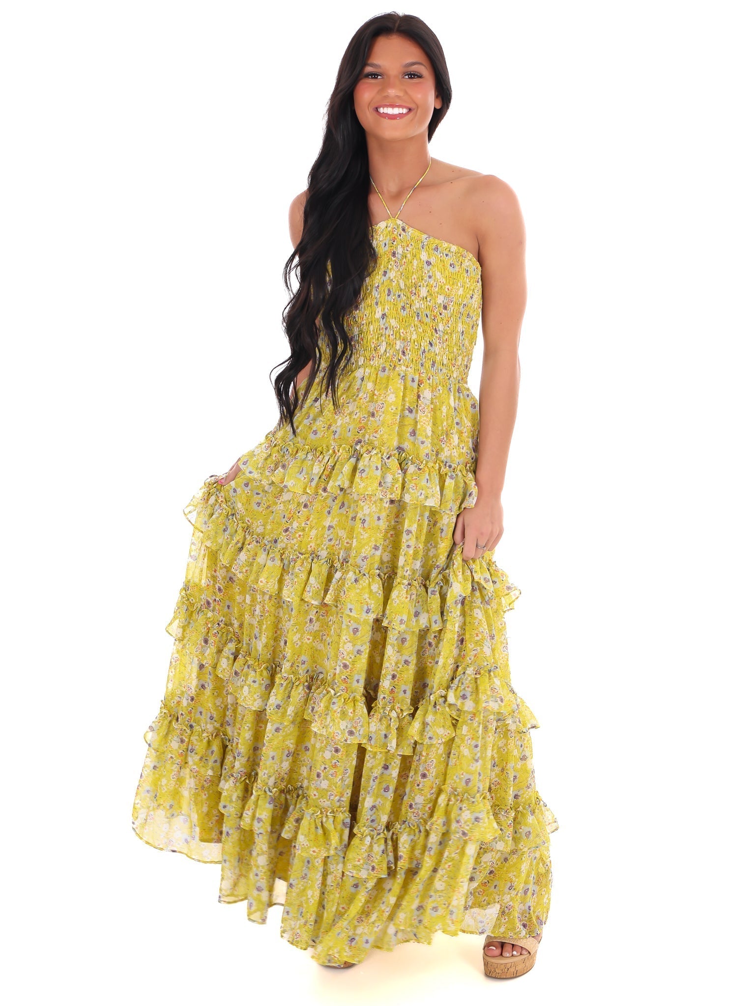 Famous Friends Floral Maxi Dress