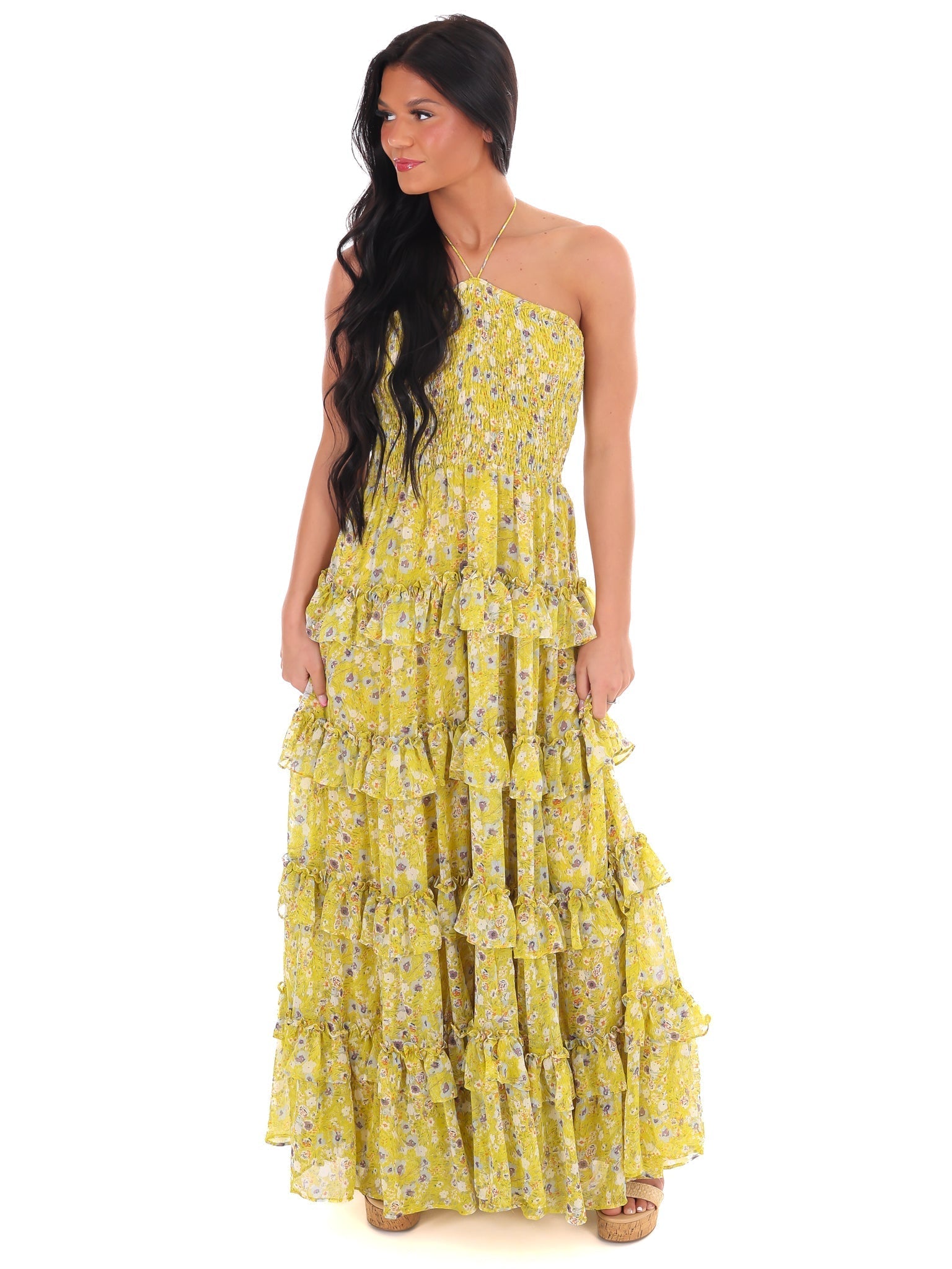 Famous Friends Floral Maxi Dress