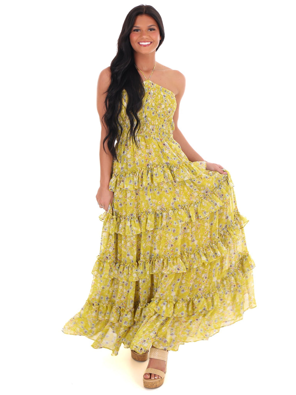 Famous Friends Floral Maxi Dress