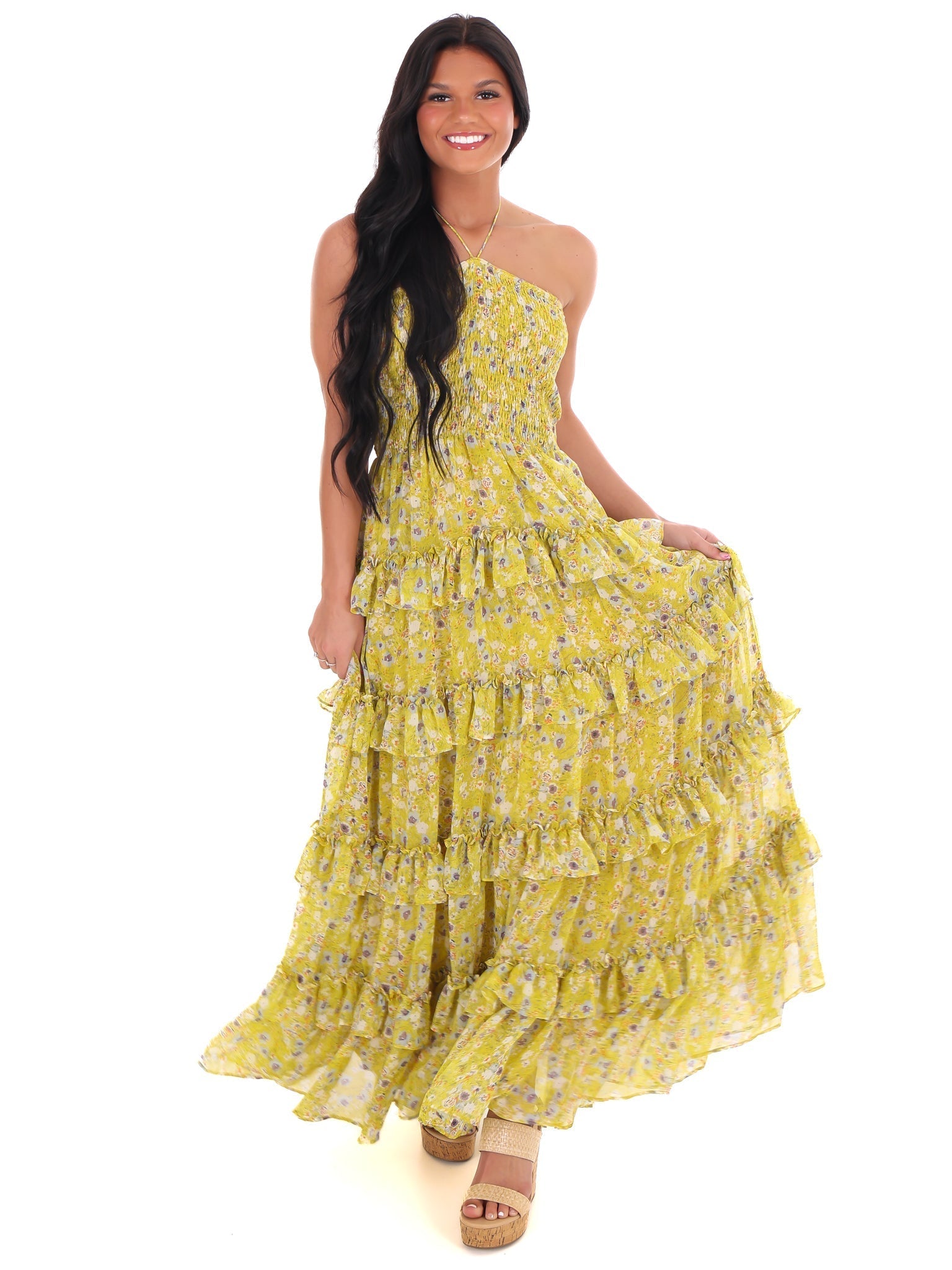 Famous Friends Floral Maxi Dress