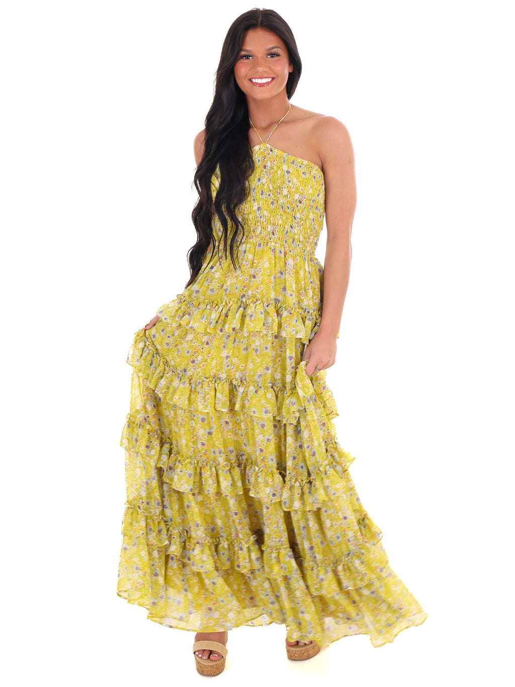 Famous Friends Floral Maxi Dress