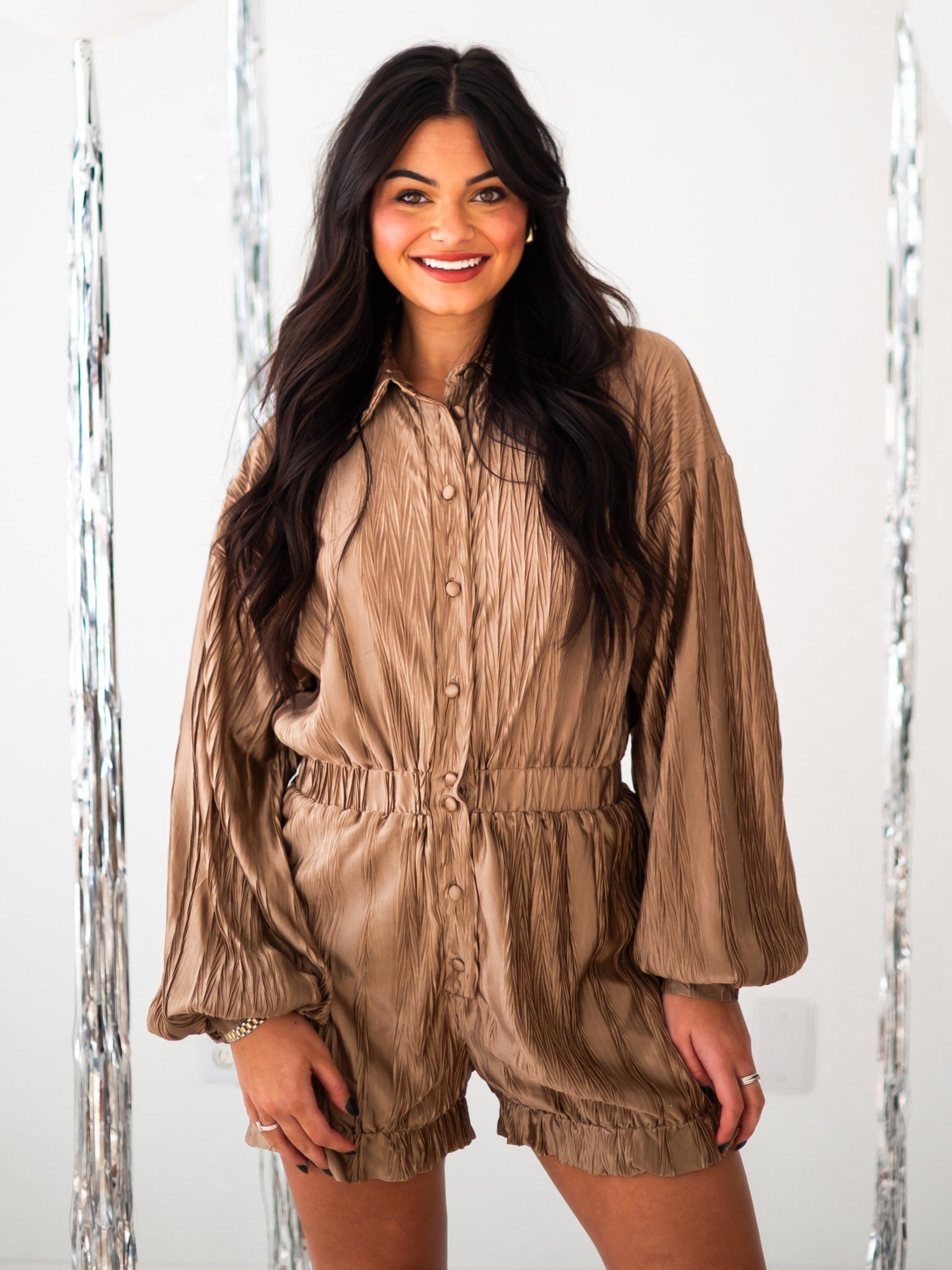 Call Me Baby Textured Romper