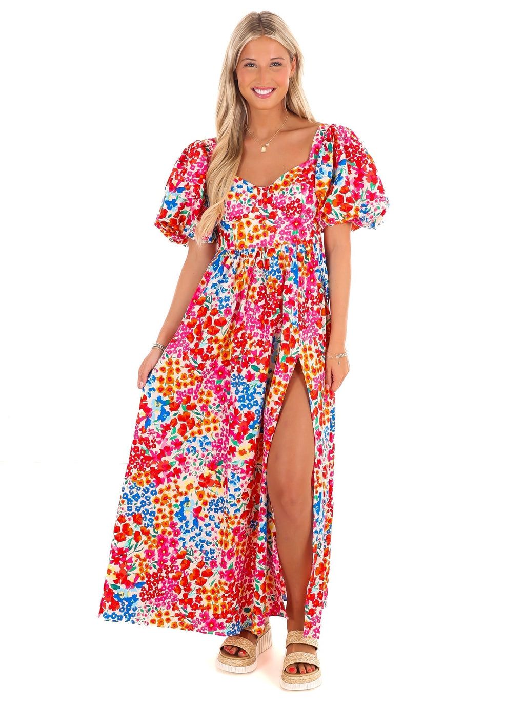 BuddyLove Jacqueline Berry Blue Midi Dress