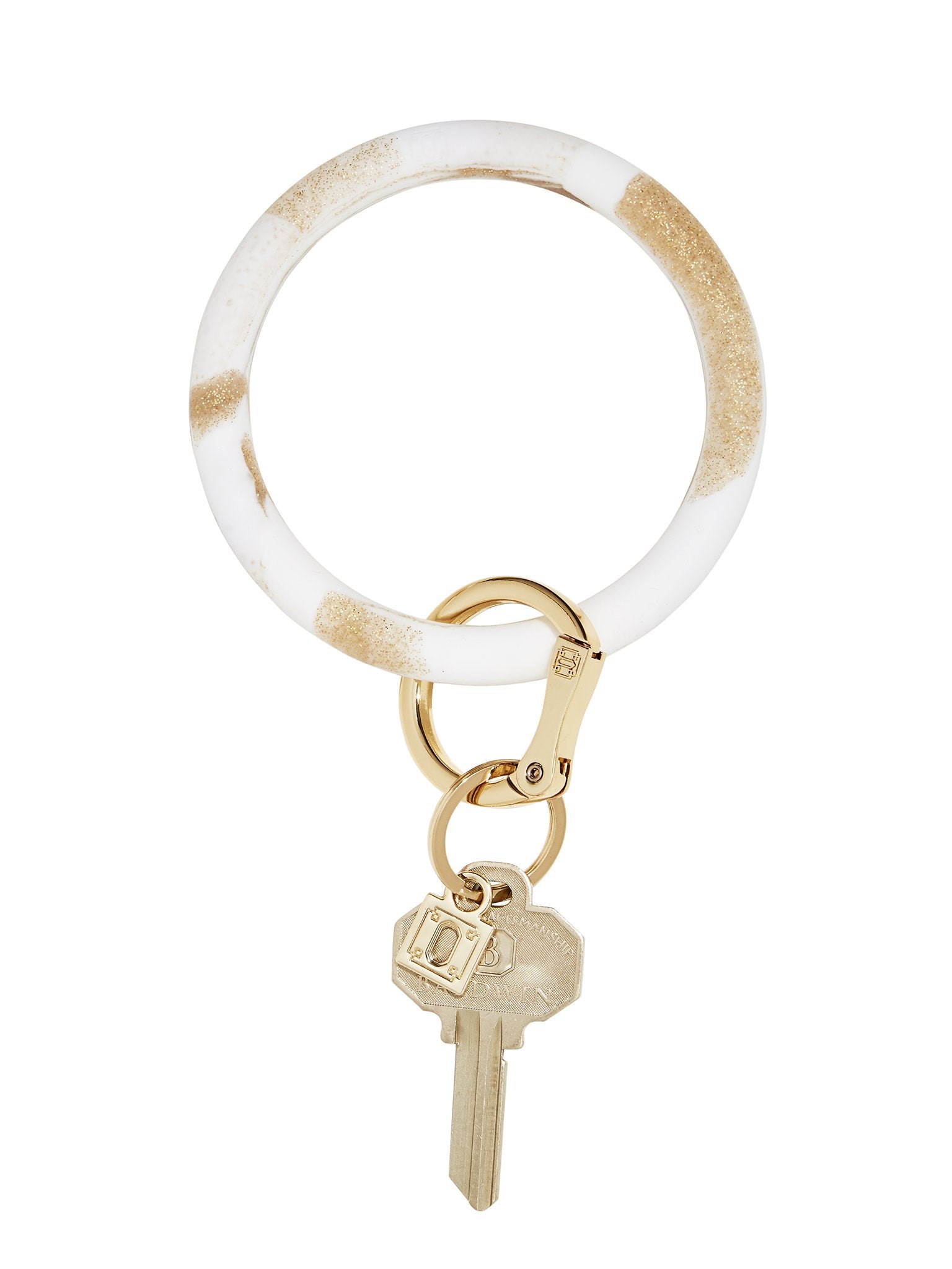 gOld rush marble silicOne Big O Key Ring