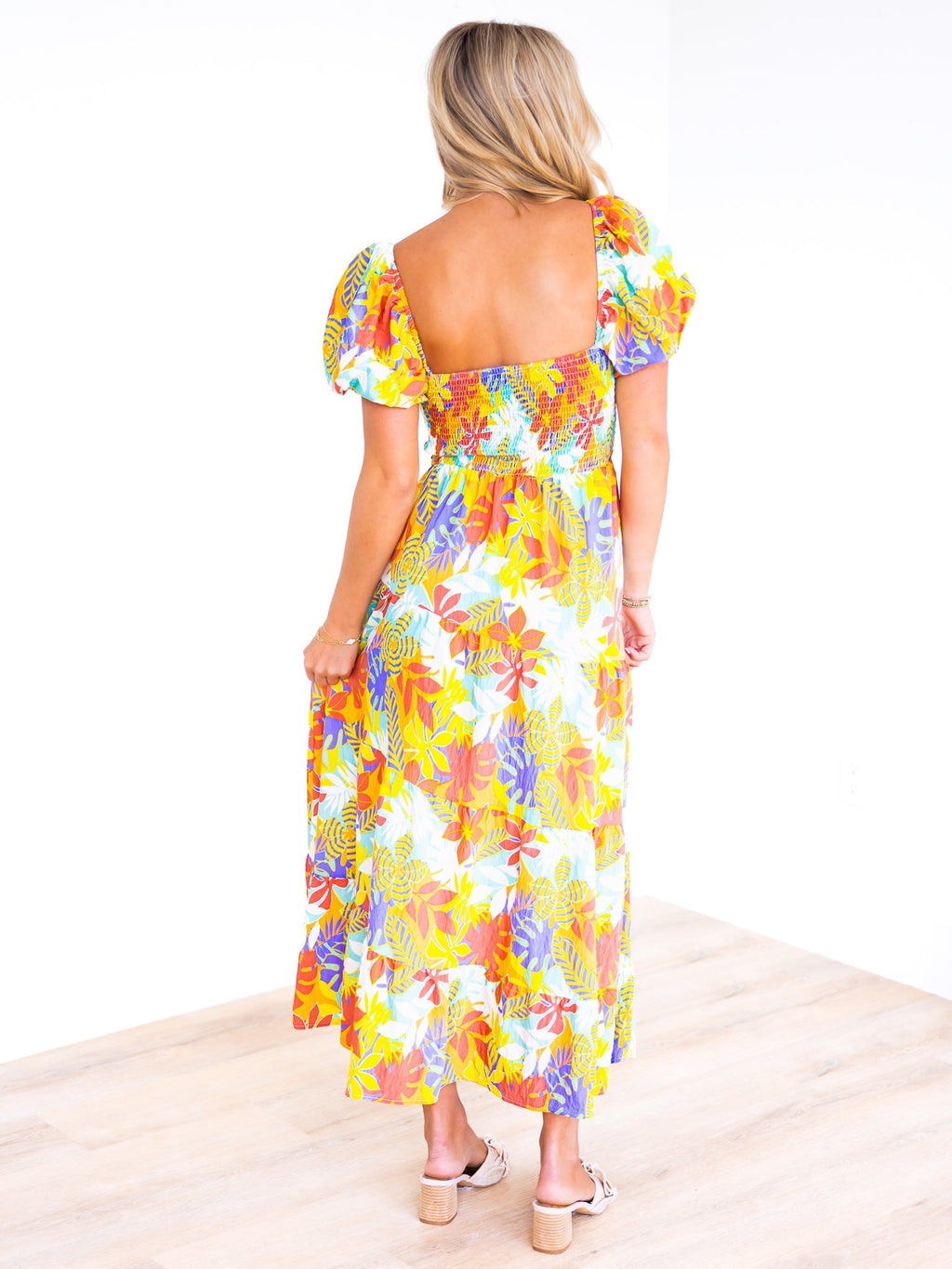 Celebration Print Maxi Dress