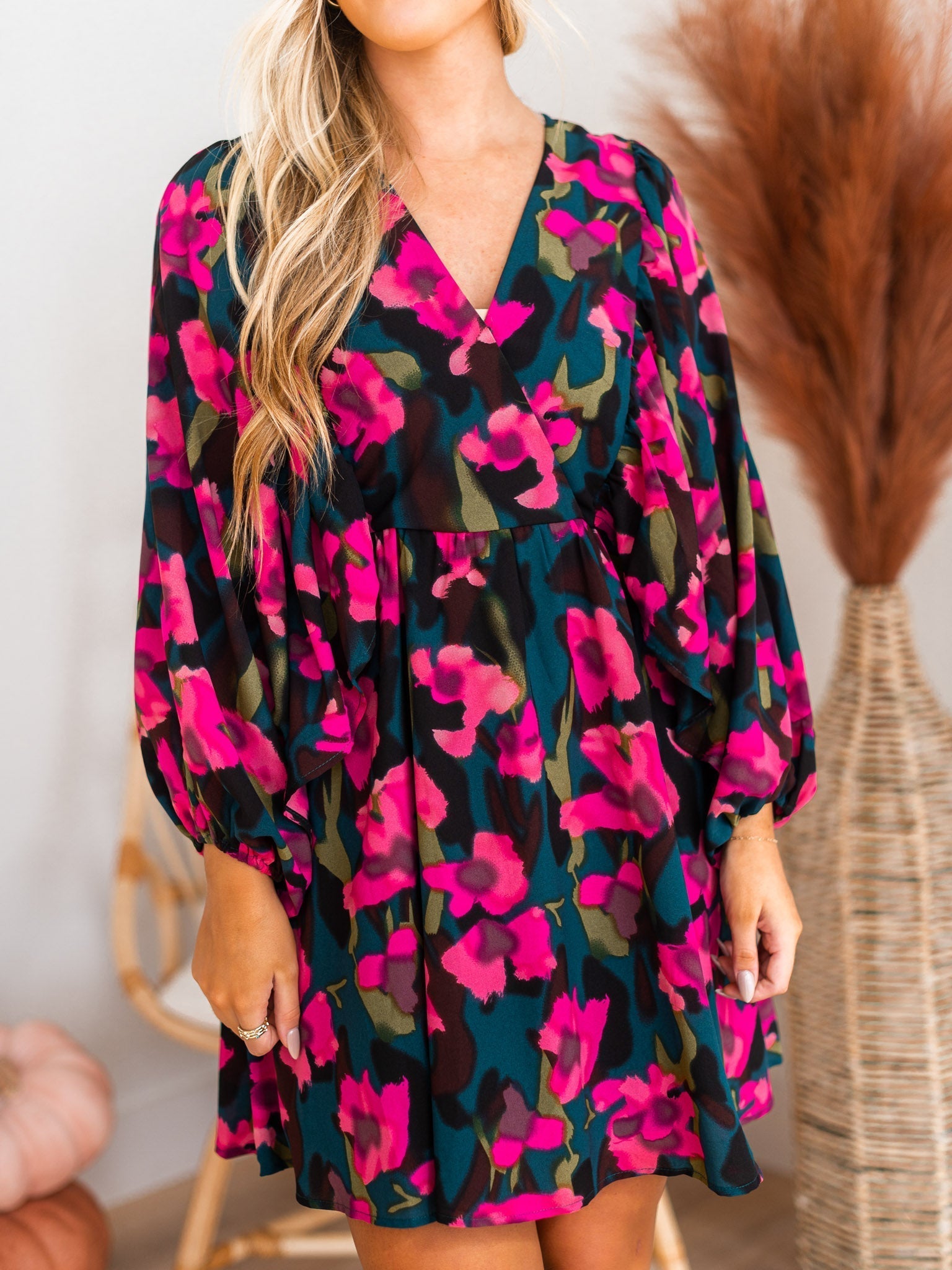 A Love Game Floral Dress