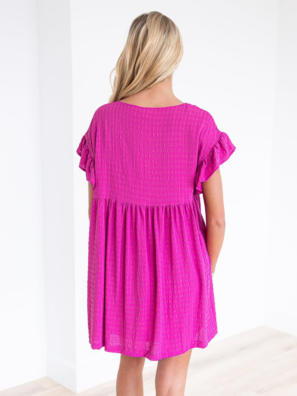 At All Cost Textured Mini Dress