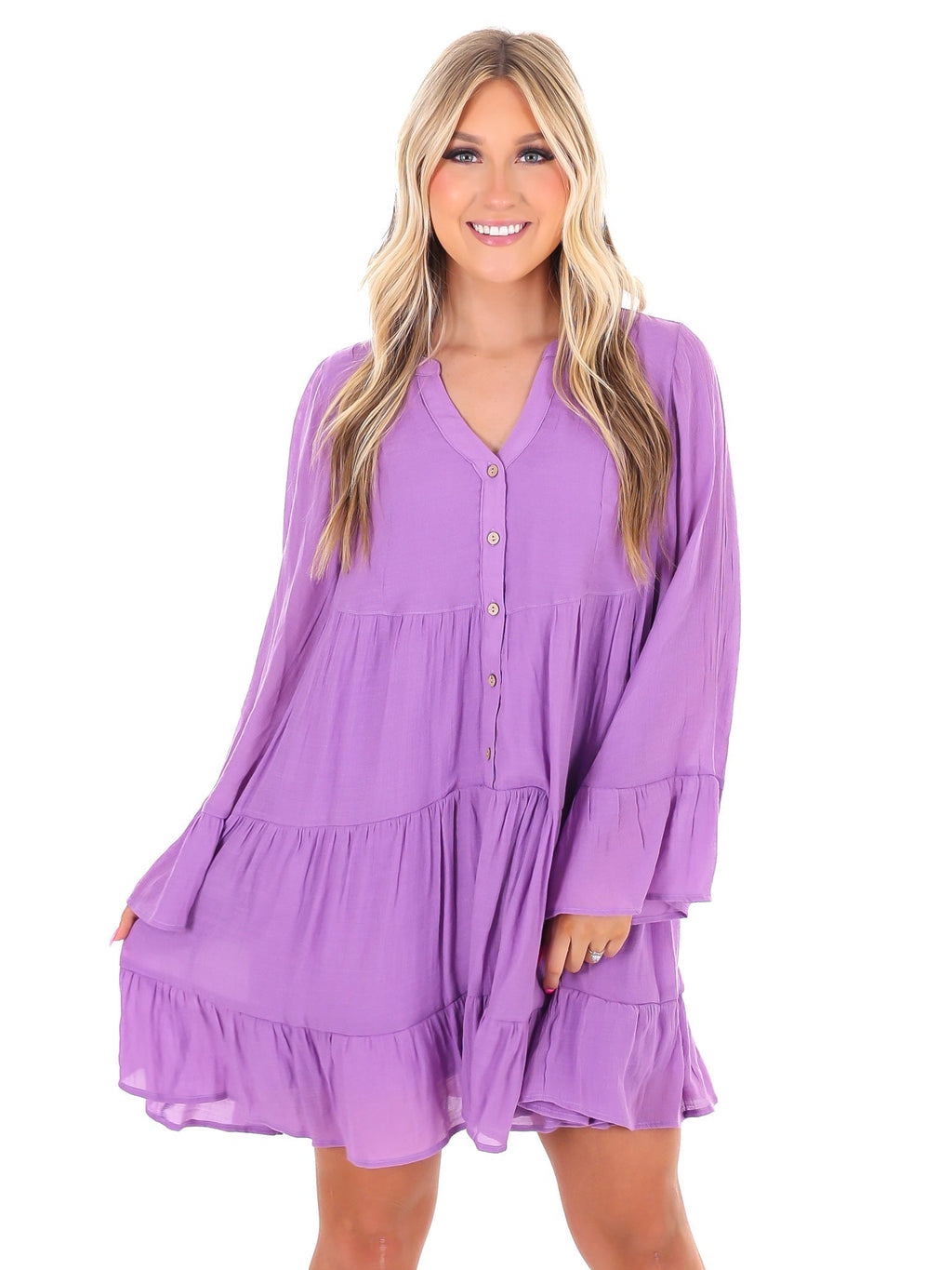 Calling After Me Button Down Dress