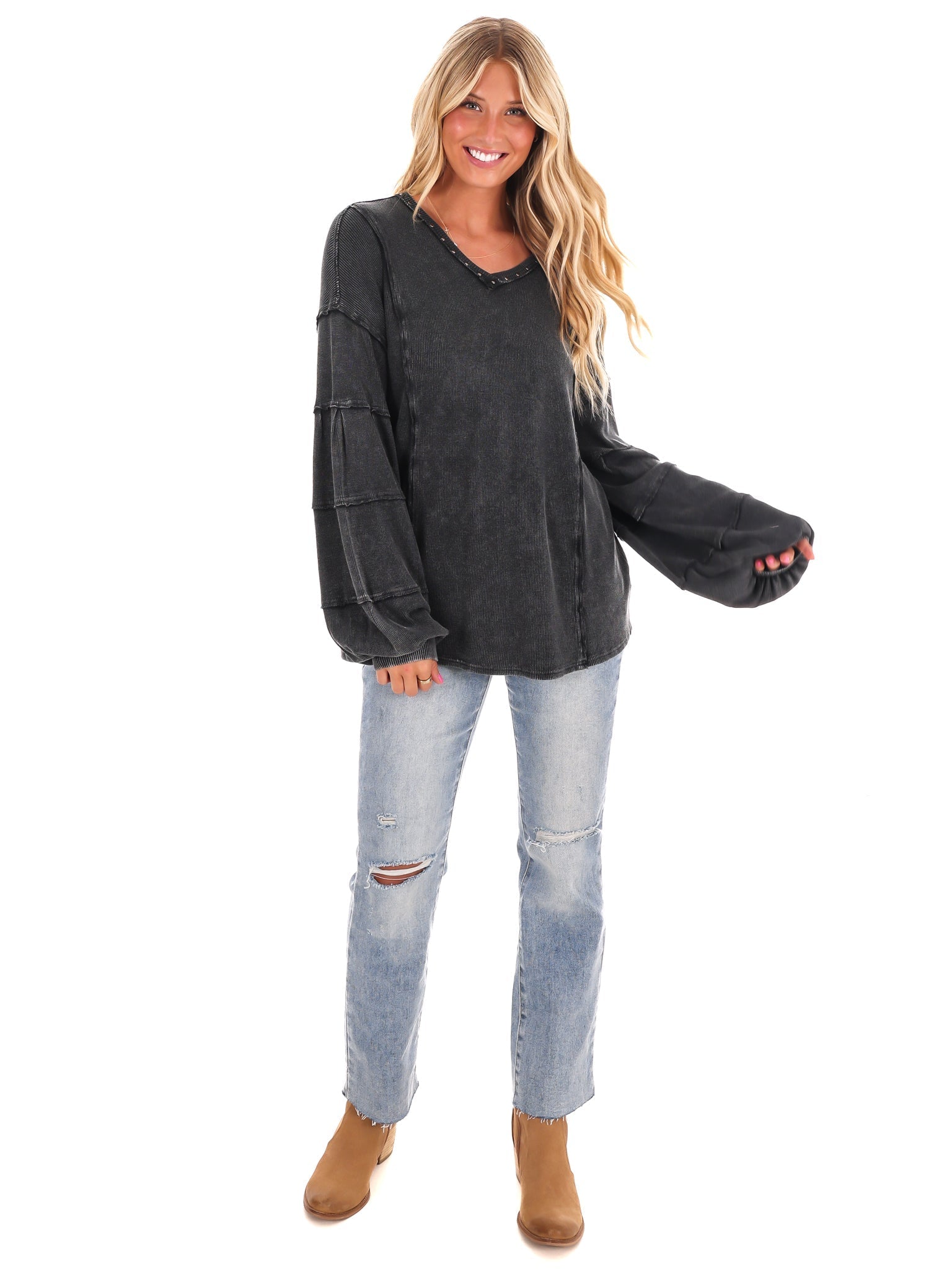 Grit and Grace Mineral Wash Top