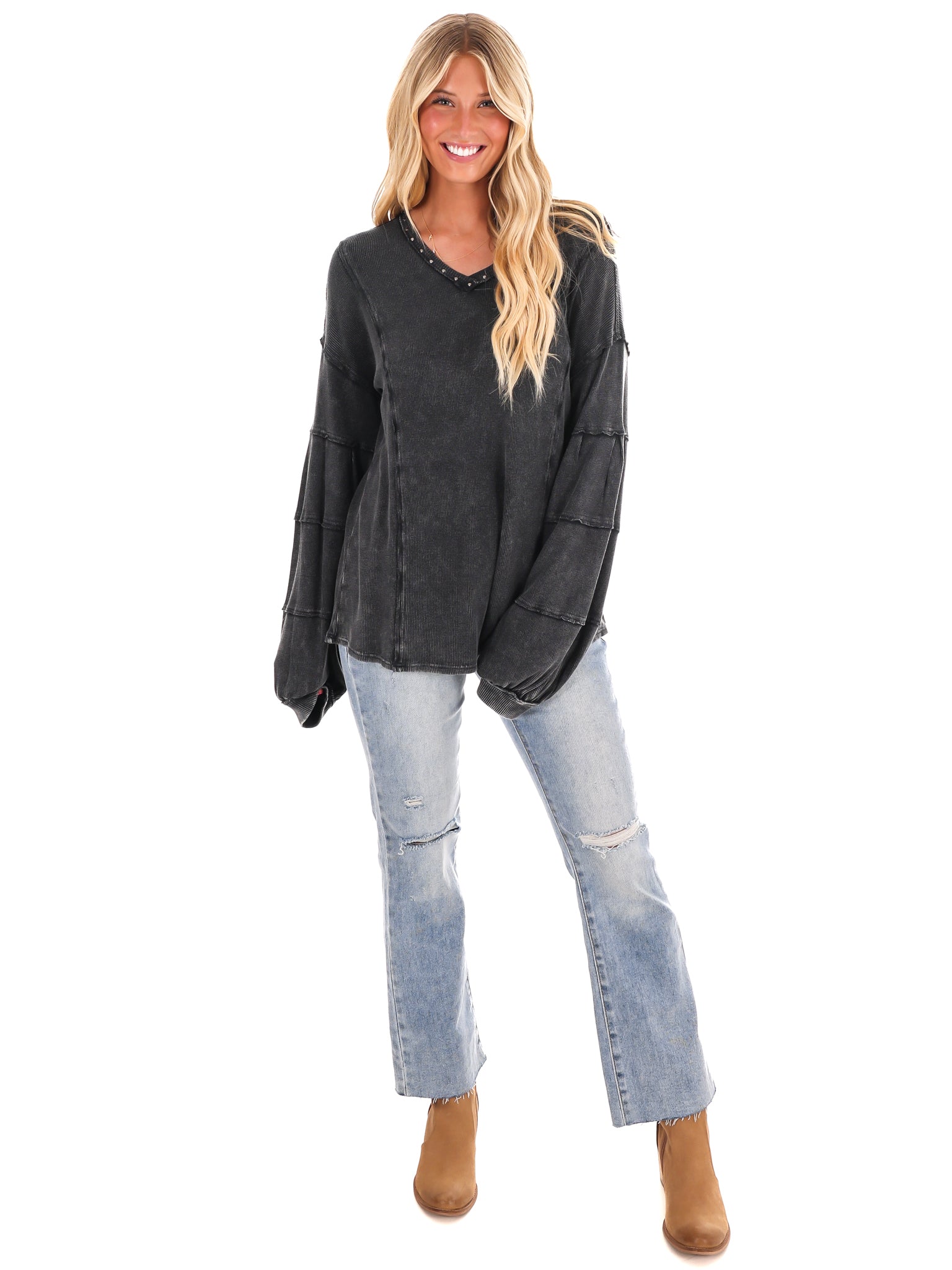 Grit and Grace Mineral Wash Top