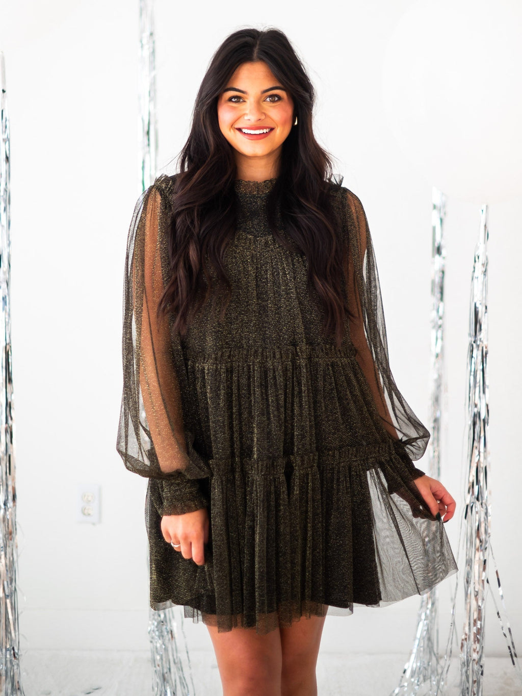 Cutest Catch Twinkle Mesh Dress