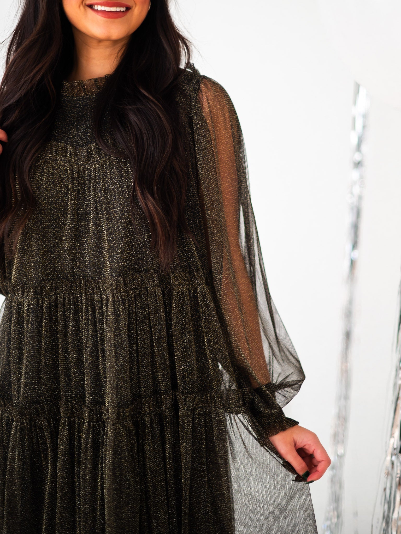 Cutest Catch Twinkle Mesh Dress