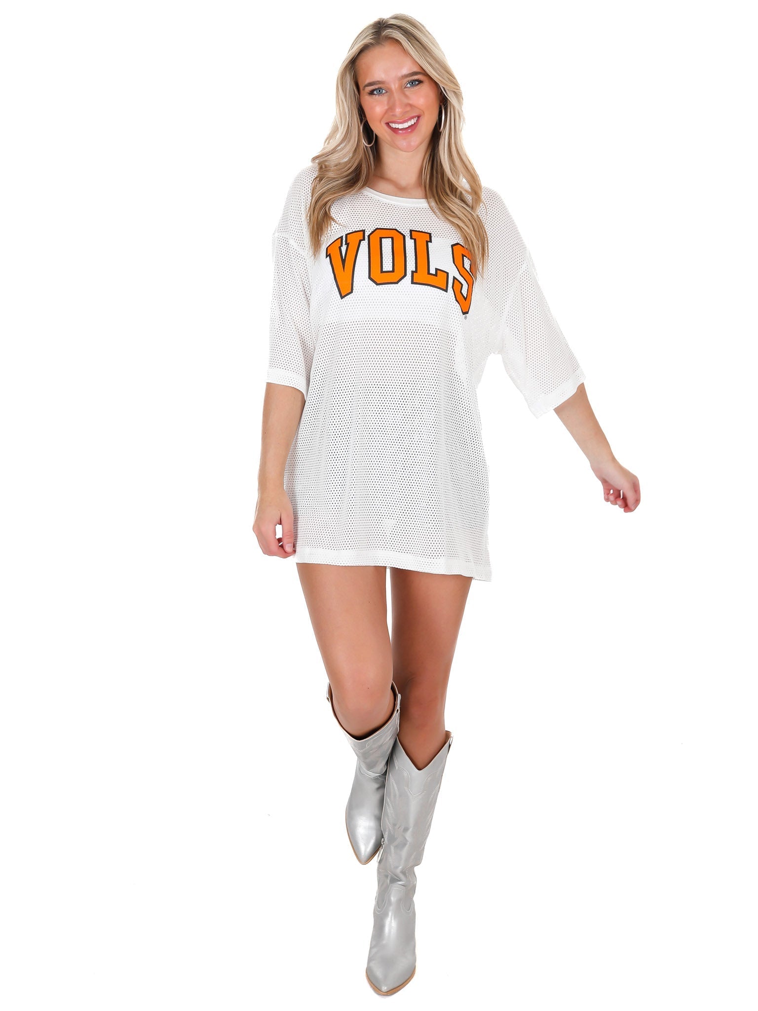 High Neck Mesh Jersey