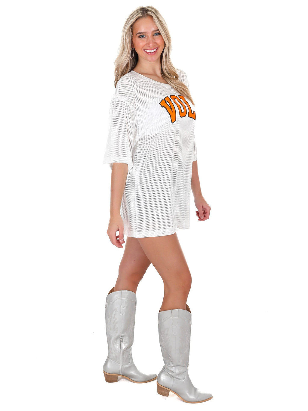 High Neck Mesh Jersey