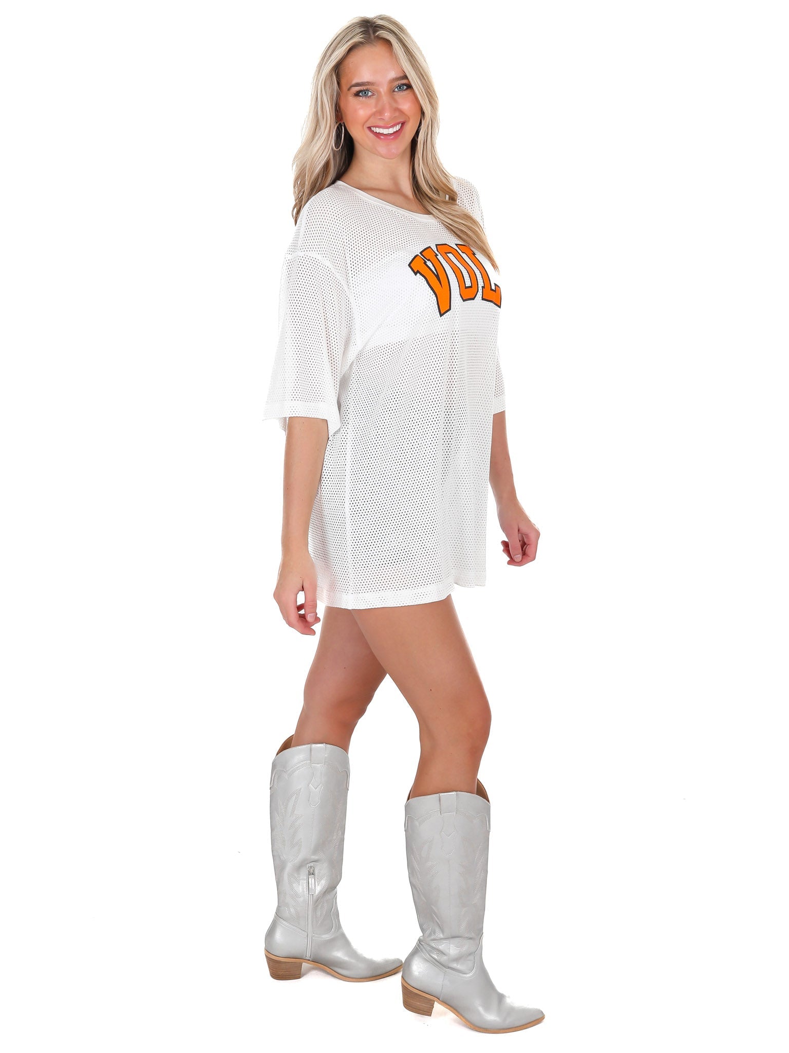 High Neck Mesh Jersey