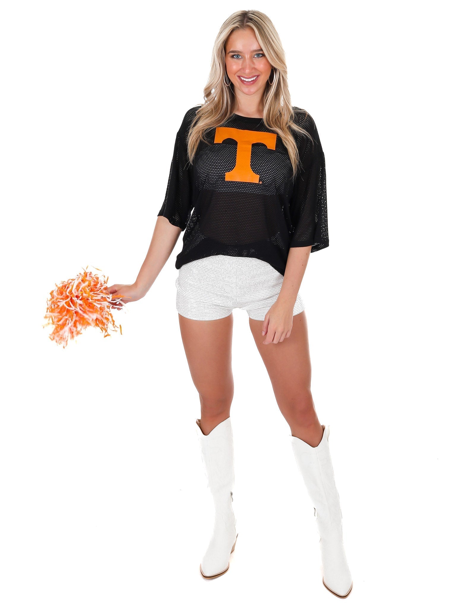 High Neck Mesh Jersey