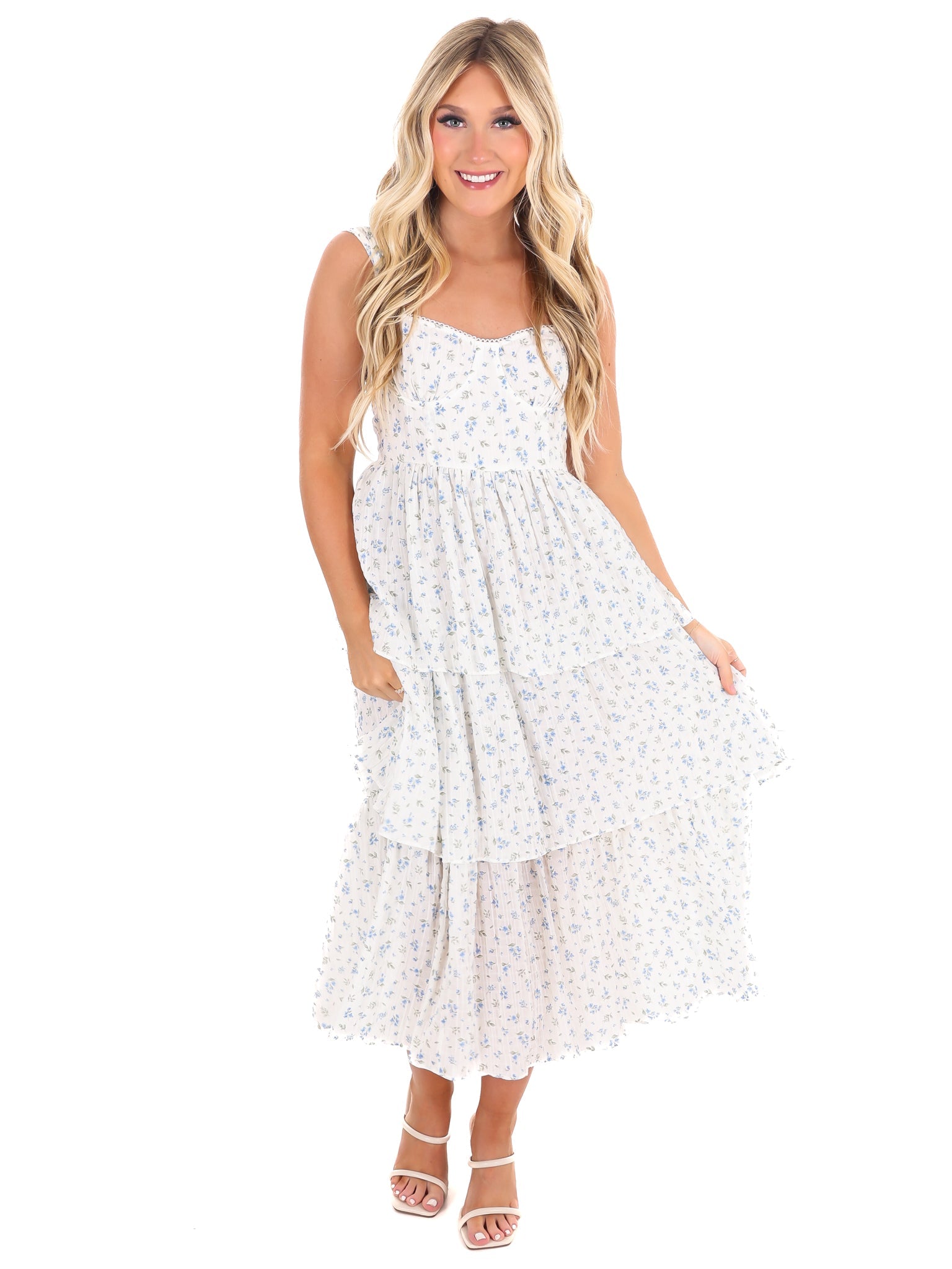 Better Ending Floral Midi Dress