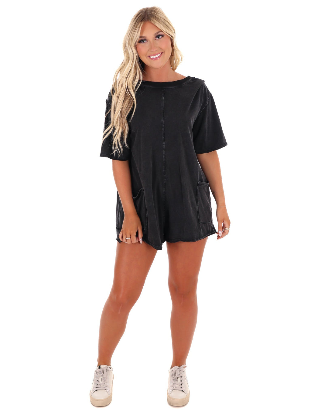 All Yours Washed Romper