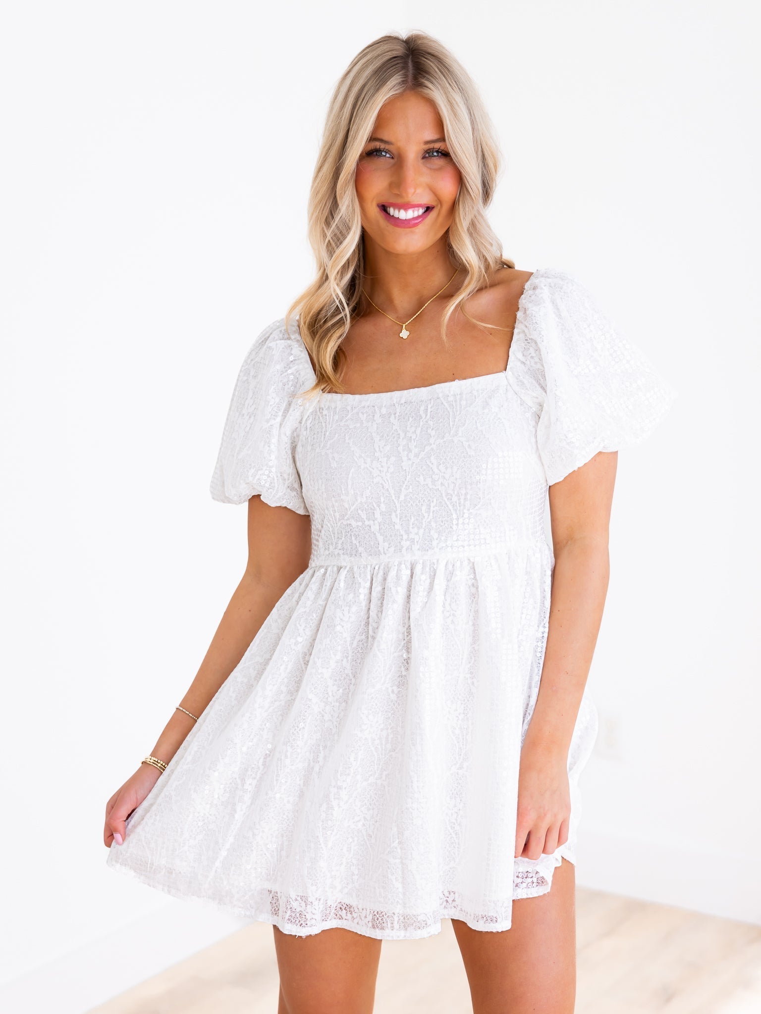 All Too Well Sequin Babydoll Dress