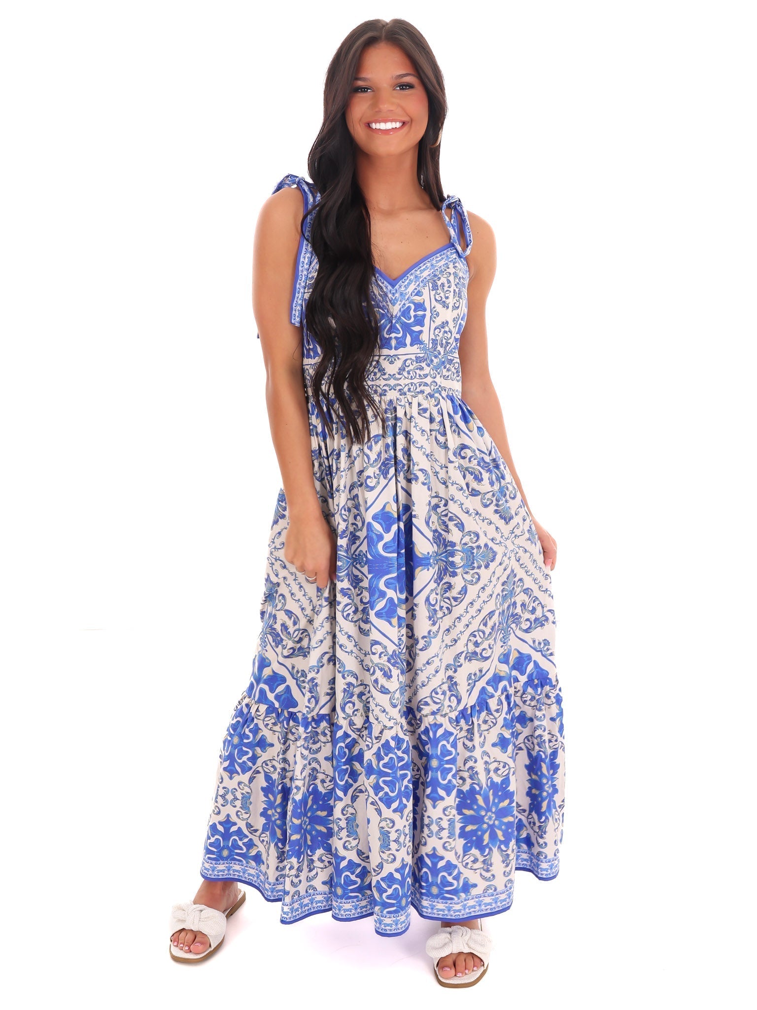 Free As Can Be Print Midi Dress