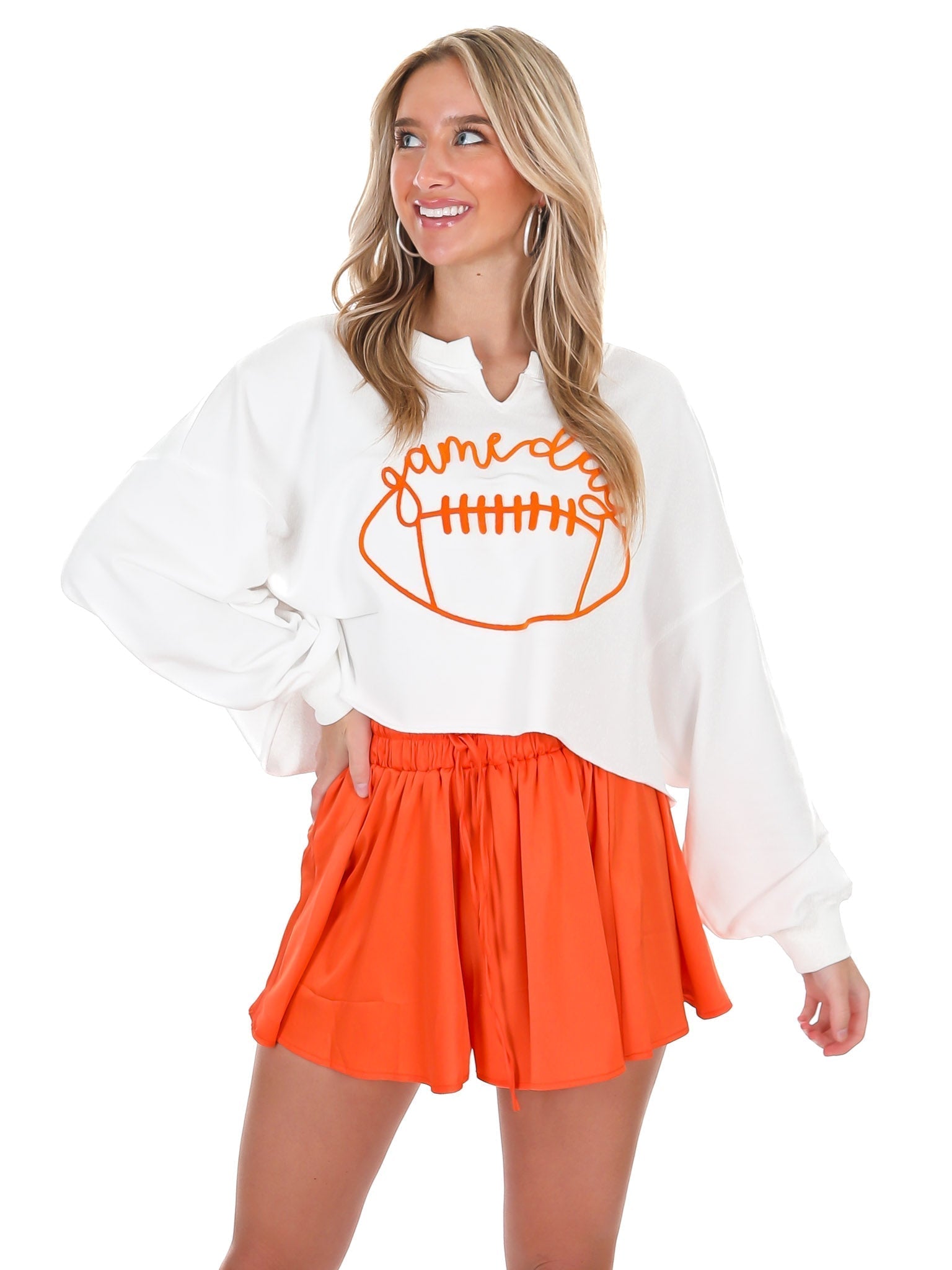 Gameday Football Patch Sweatshirt
