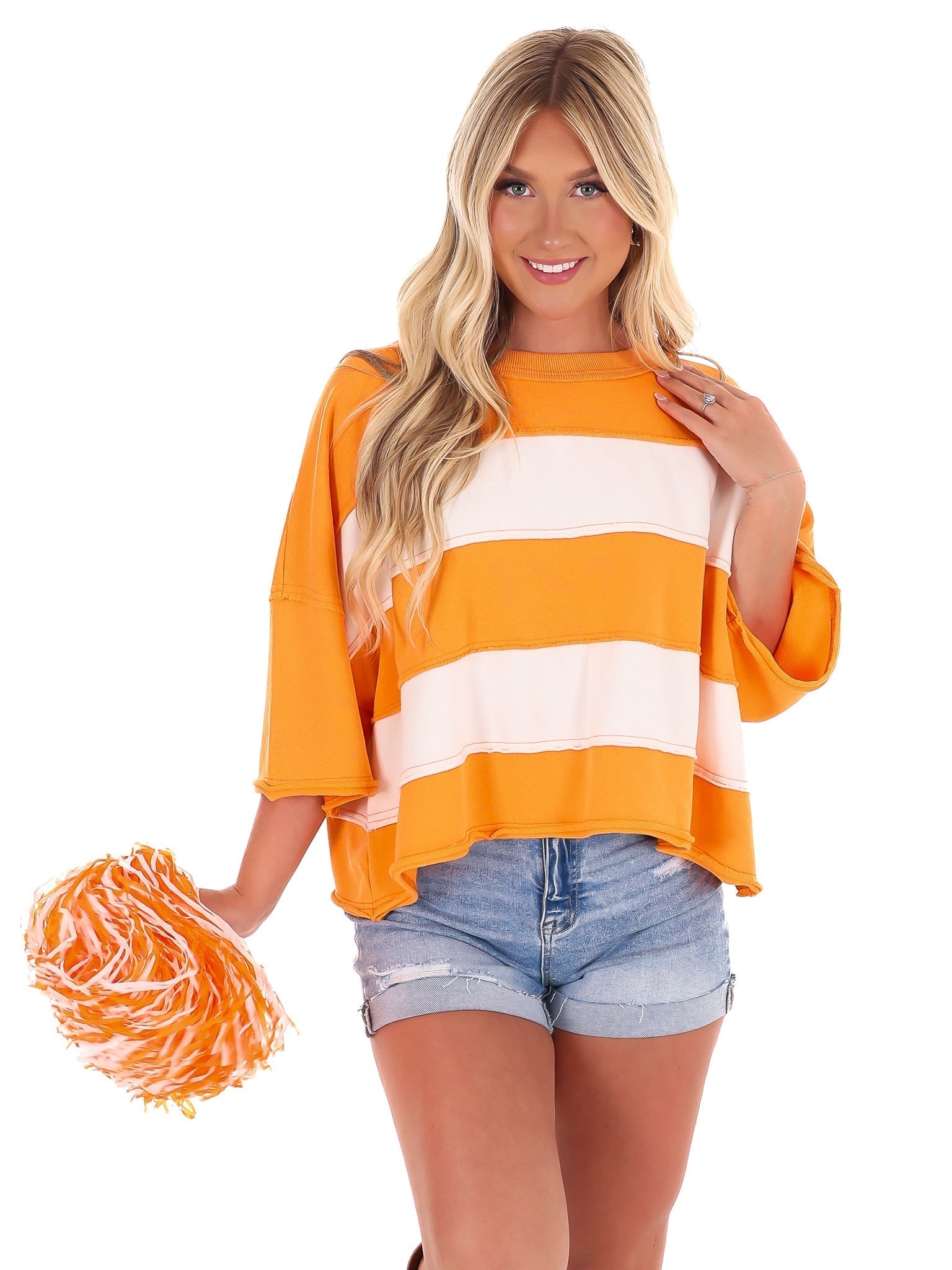 Gridiron Galore Colorblock Top